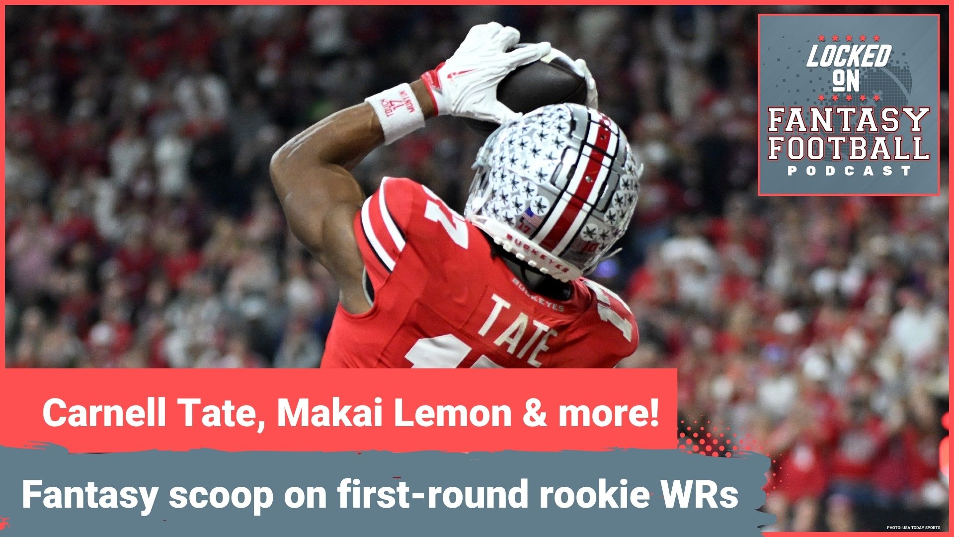 BEST fantasy rookie WRs in NFL DRAFT: Breaking down Carnell Tate, Makai Lemon, Jordyn Tyson & MORE!
