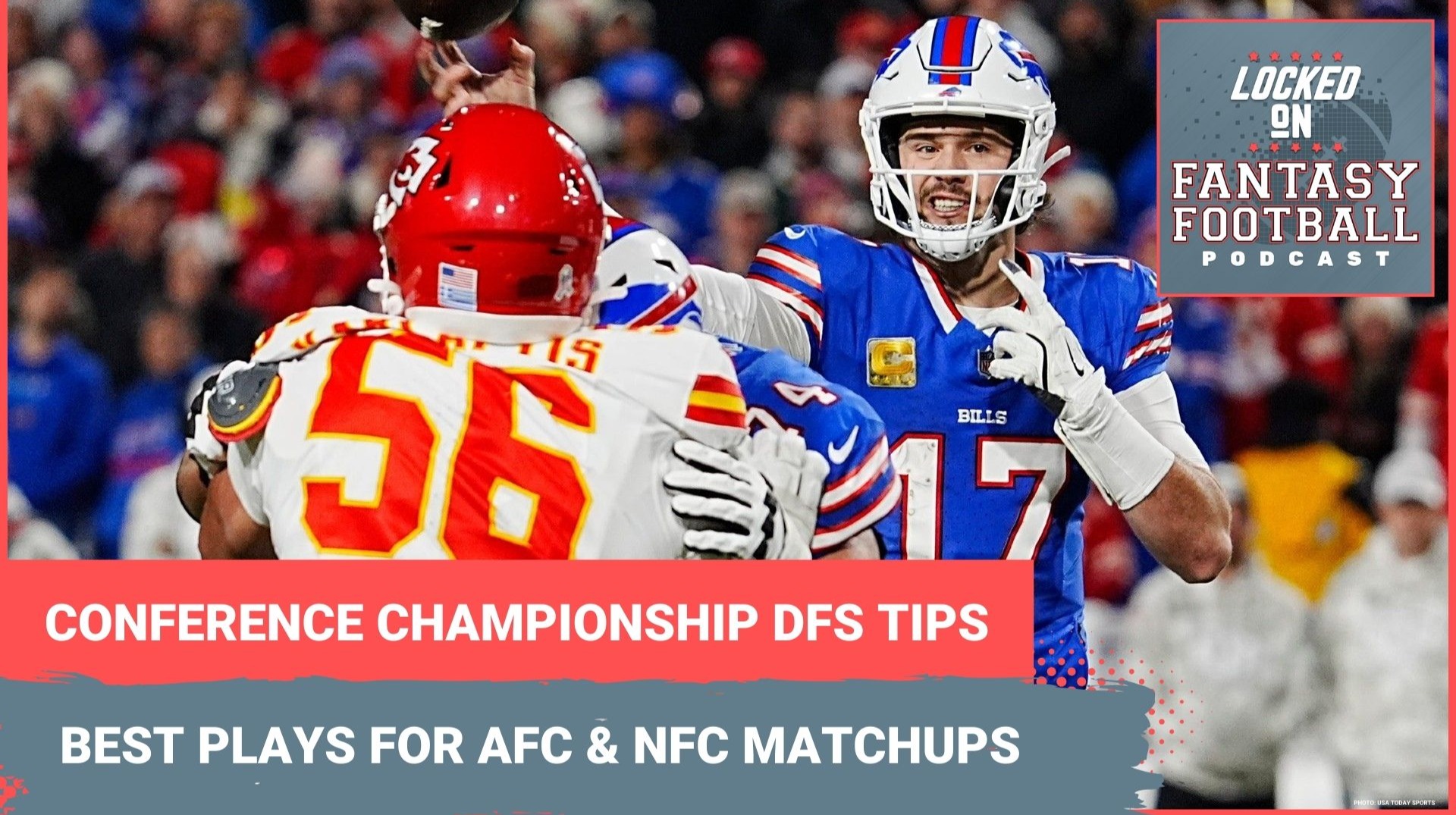 Fantasy football best and worst DFS plays at QB, WR, TE and RB for AFC and NFC championship games