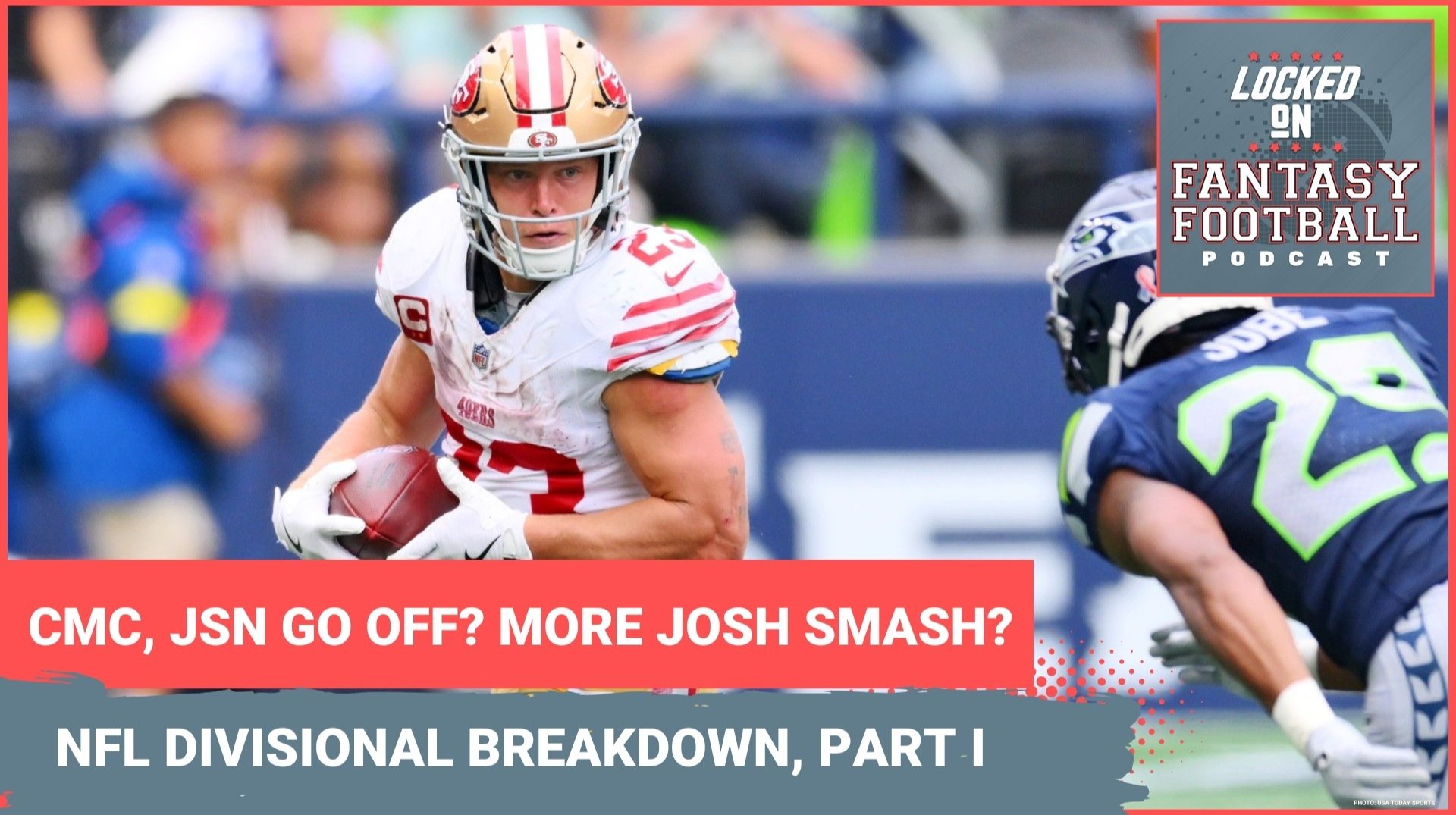 TRUST Christian McCaffrey, MORE Josh Allen SMASH? NFL playoff PREDICTIONS for 49ers-Seahawks, Bills-Broncos