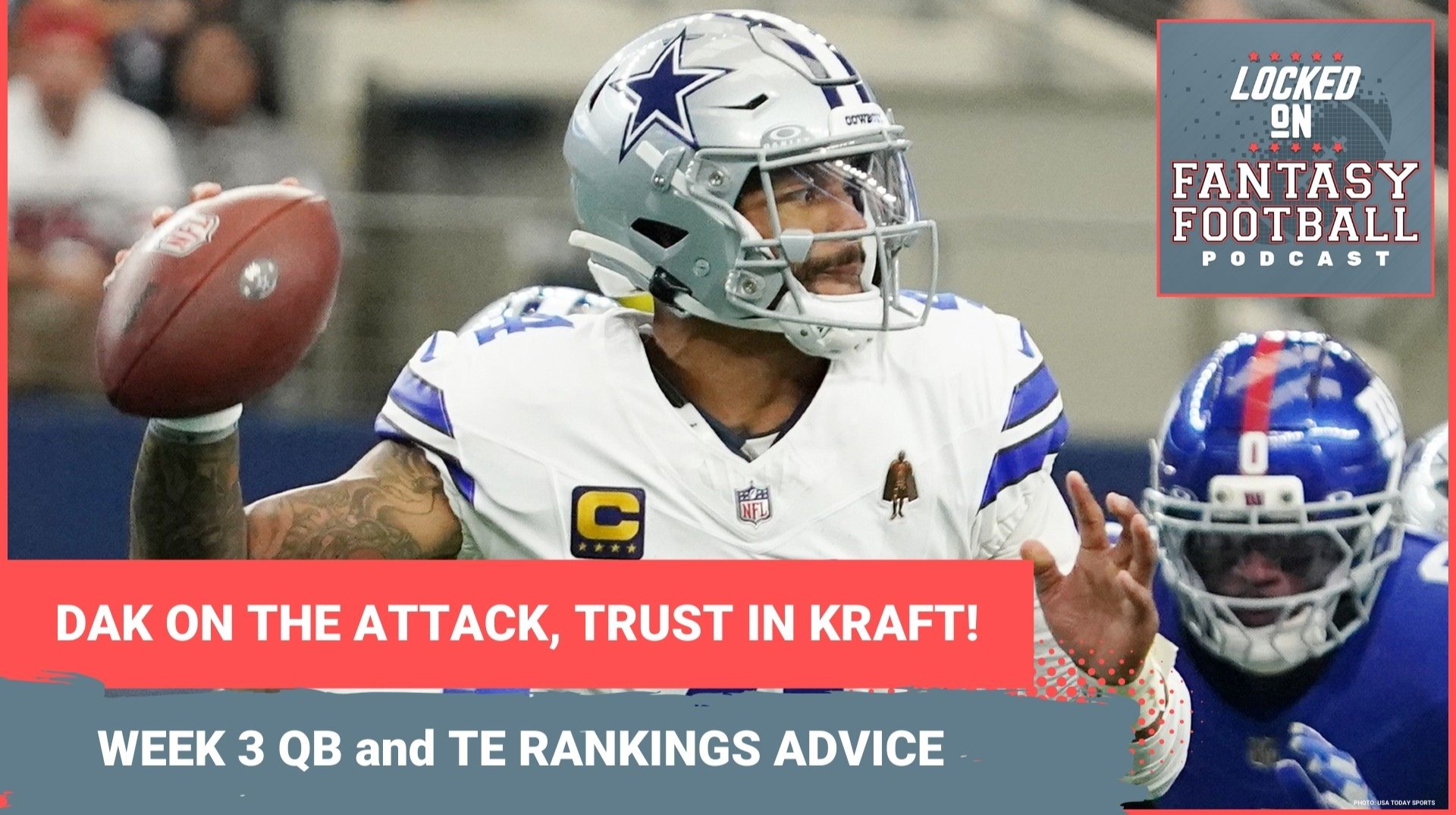 Dak Prescott in SMASH spot, Tyler Warren stays HOT: WEEK 3 fantasy football QB and TE RANKINGS