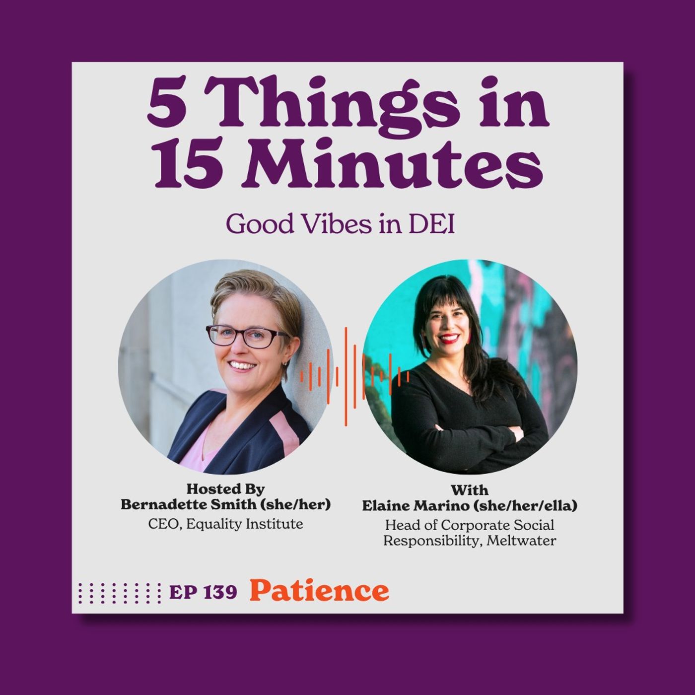 Patience with Elaine Marino
