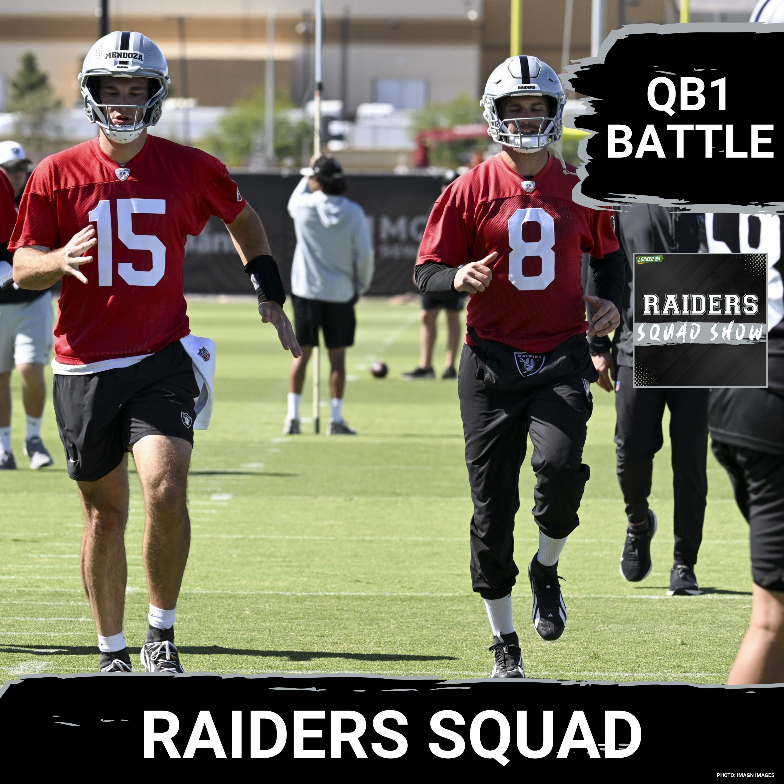 RAIDERS SQUAD SHOW: Raiders Presser Takeaways: JANOCKO, BOWERS +  MENDOZA turning heads at OTAs