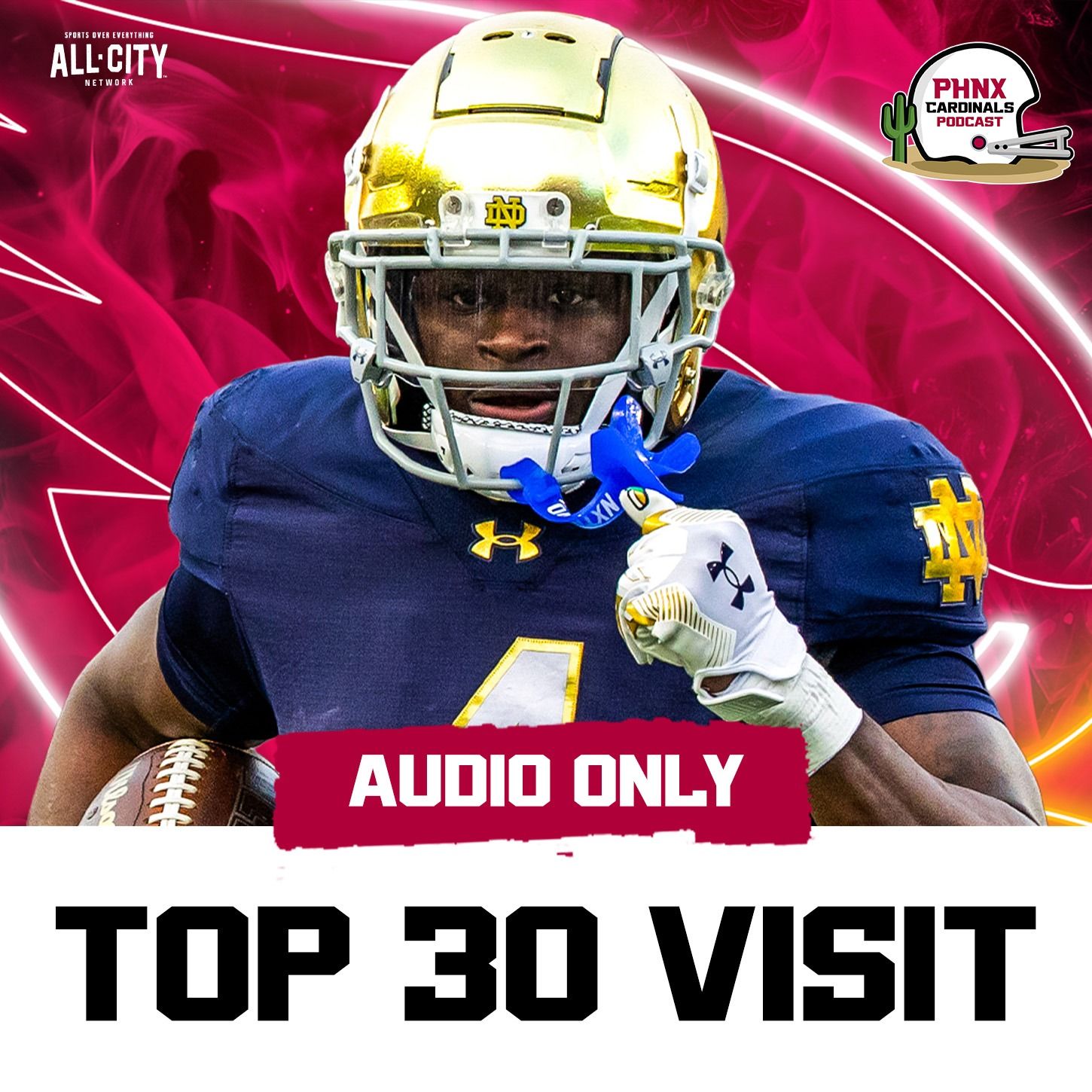 Report: Arizona Cardinals Host Notre Dame RB Jeremiyah Love