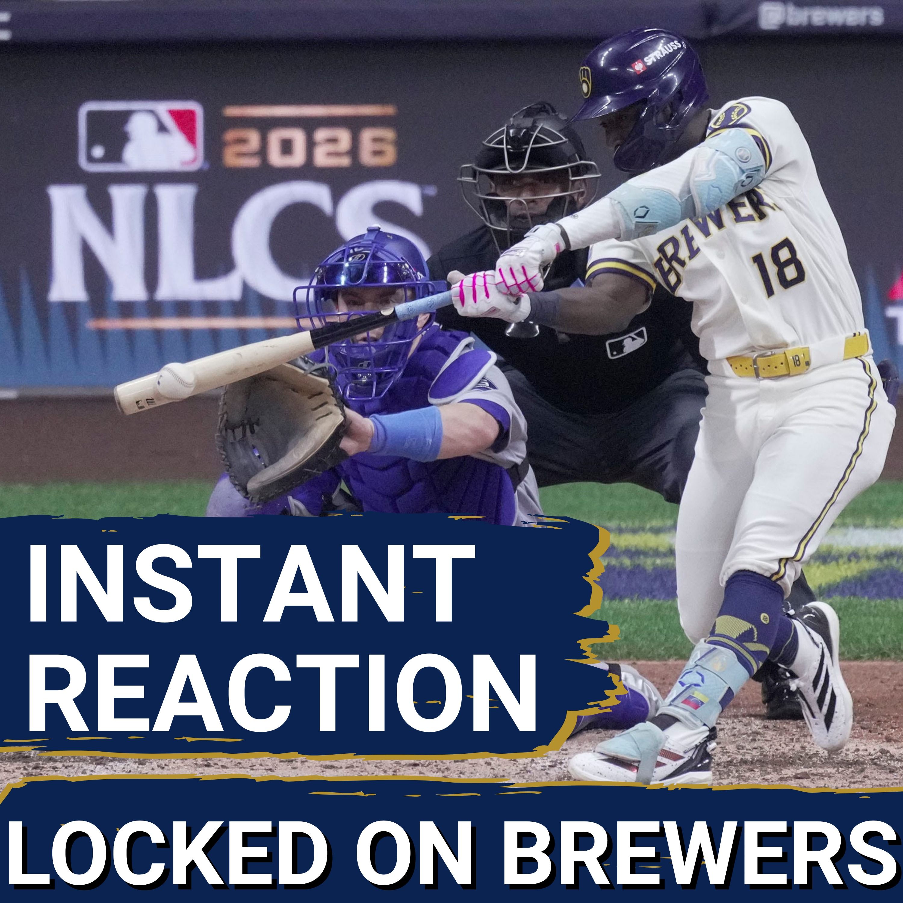 BREWERS POSTCAST: BREWERS STRIKE FIRST! | Milwaukee Takes NLCS Game 1 From Dodgers
