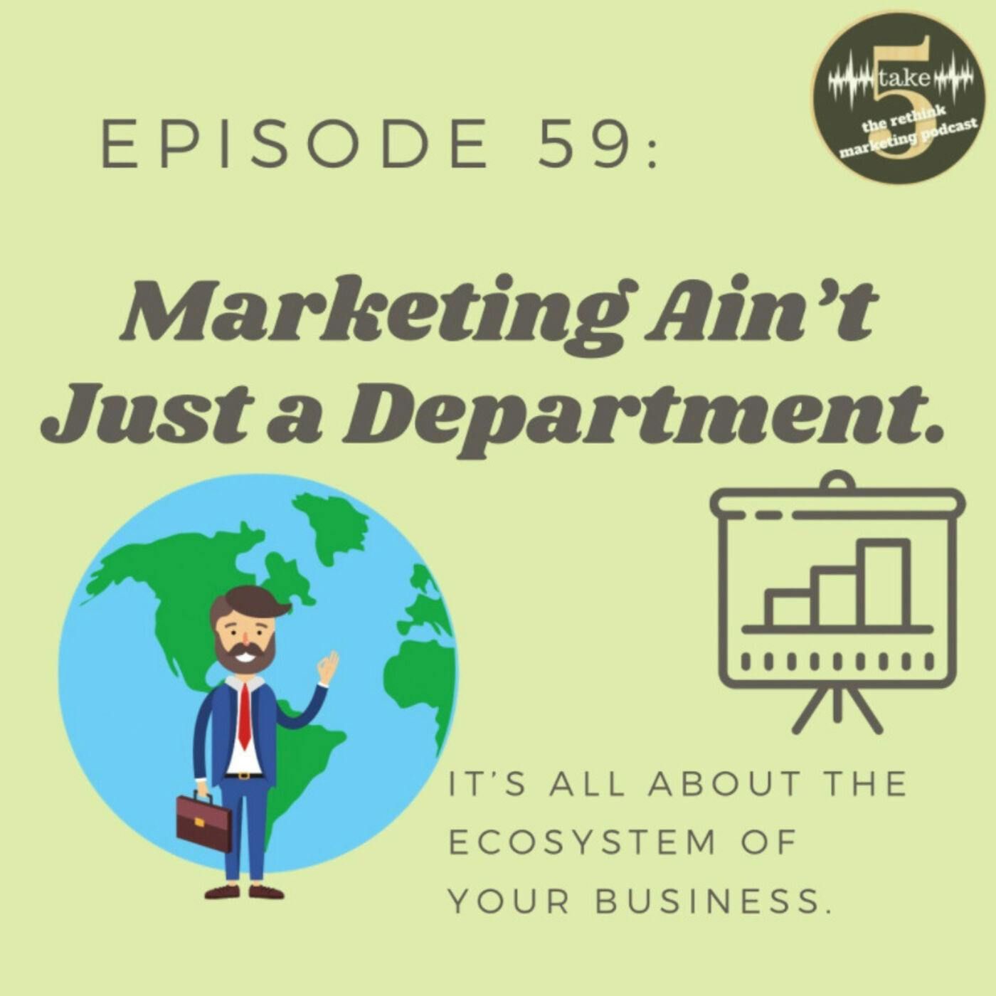 Marketing Ain’t Just a Department.