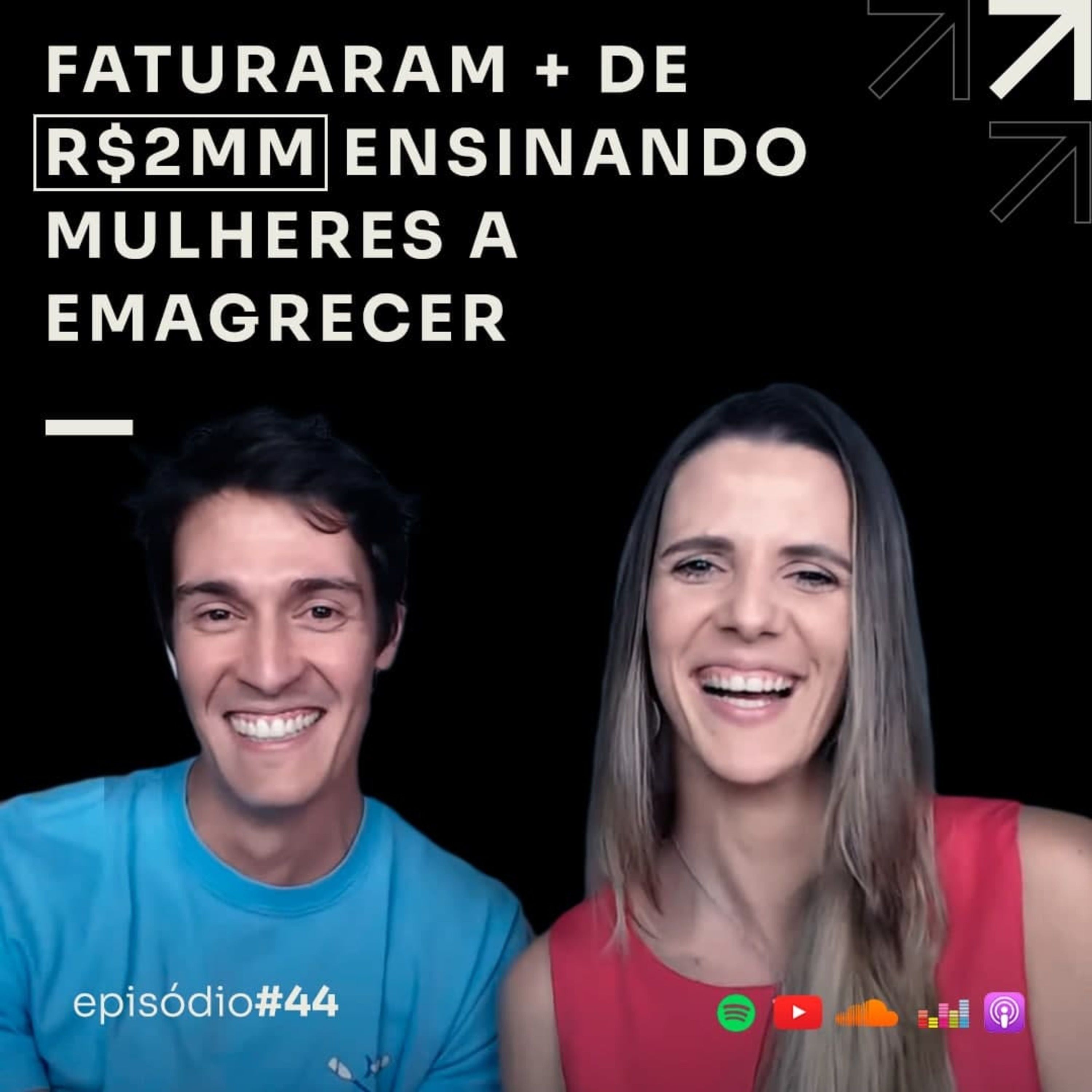 ELES FATURARAM + DE R$ 2MM COM CURSOS DE EMAGRECIMENTO | PODCAST FAIXA PRETA C/ CAROL E GUI | EP #44 episode artwork