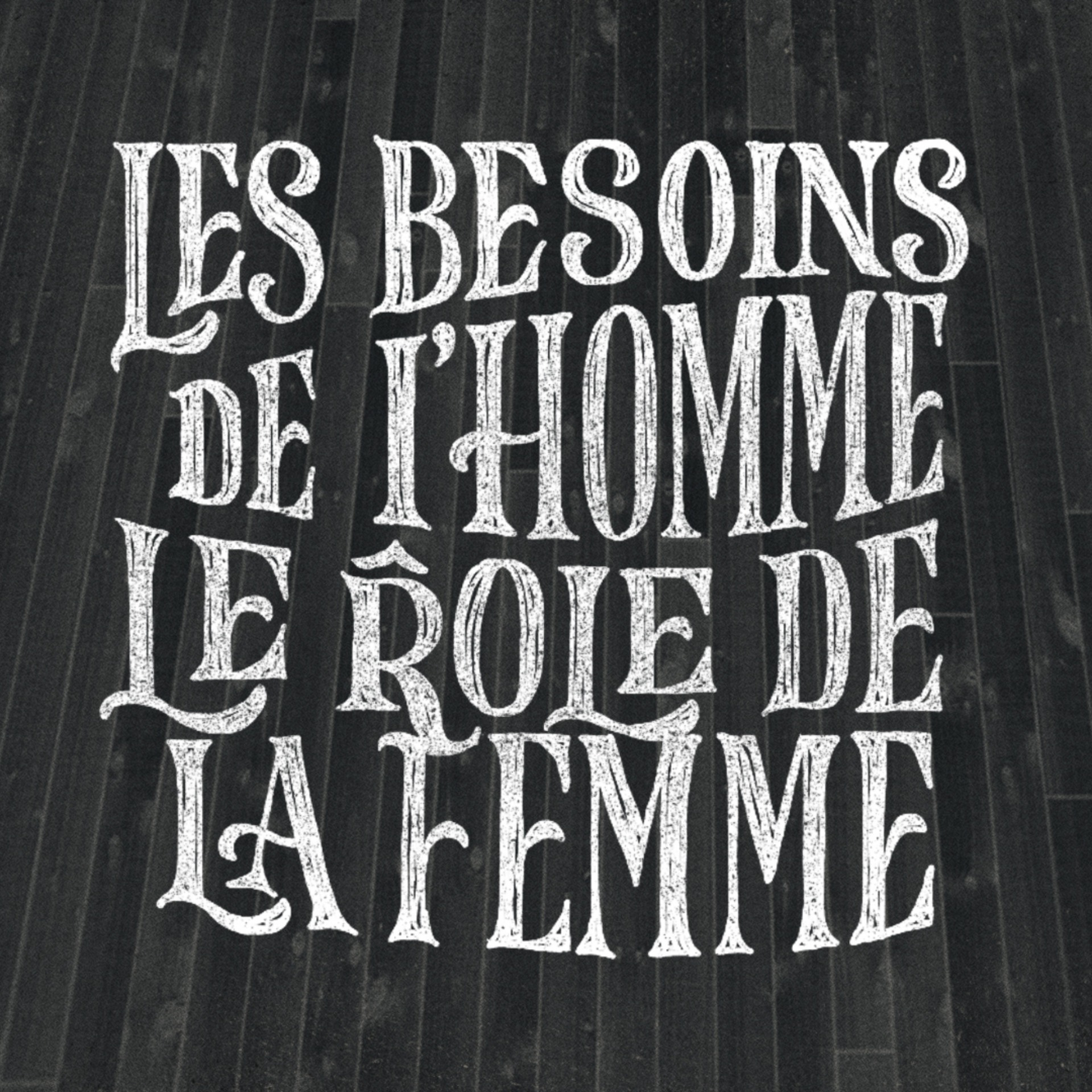 Les besoins de l’homme / Le rôle de la femme (His Needs/Her Role) episode artwork