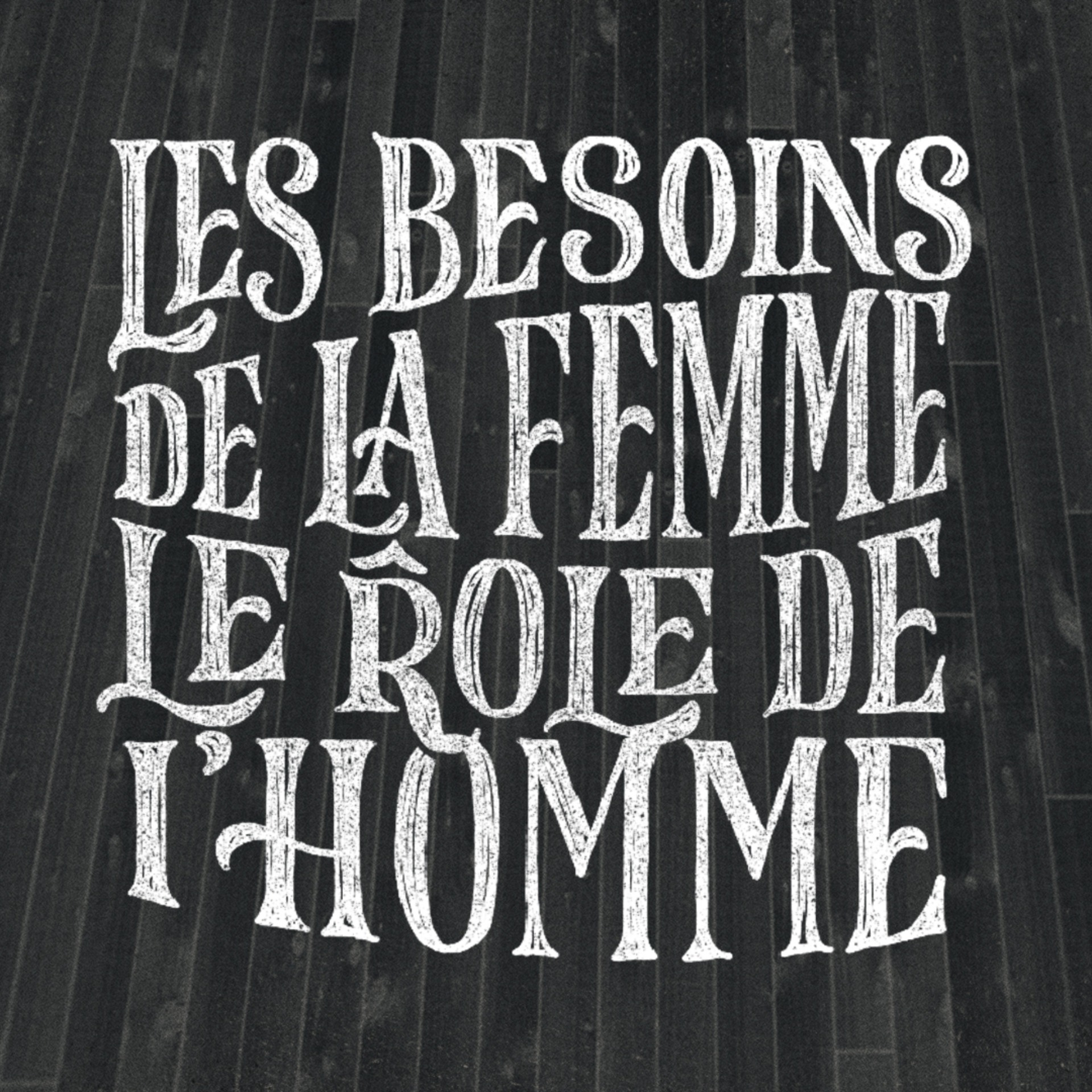 Les besoins de la femme / Le rôle de l’homme (Her Needs/His Role) episode artwork