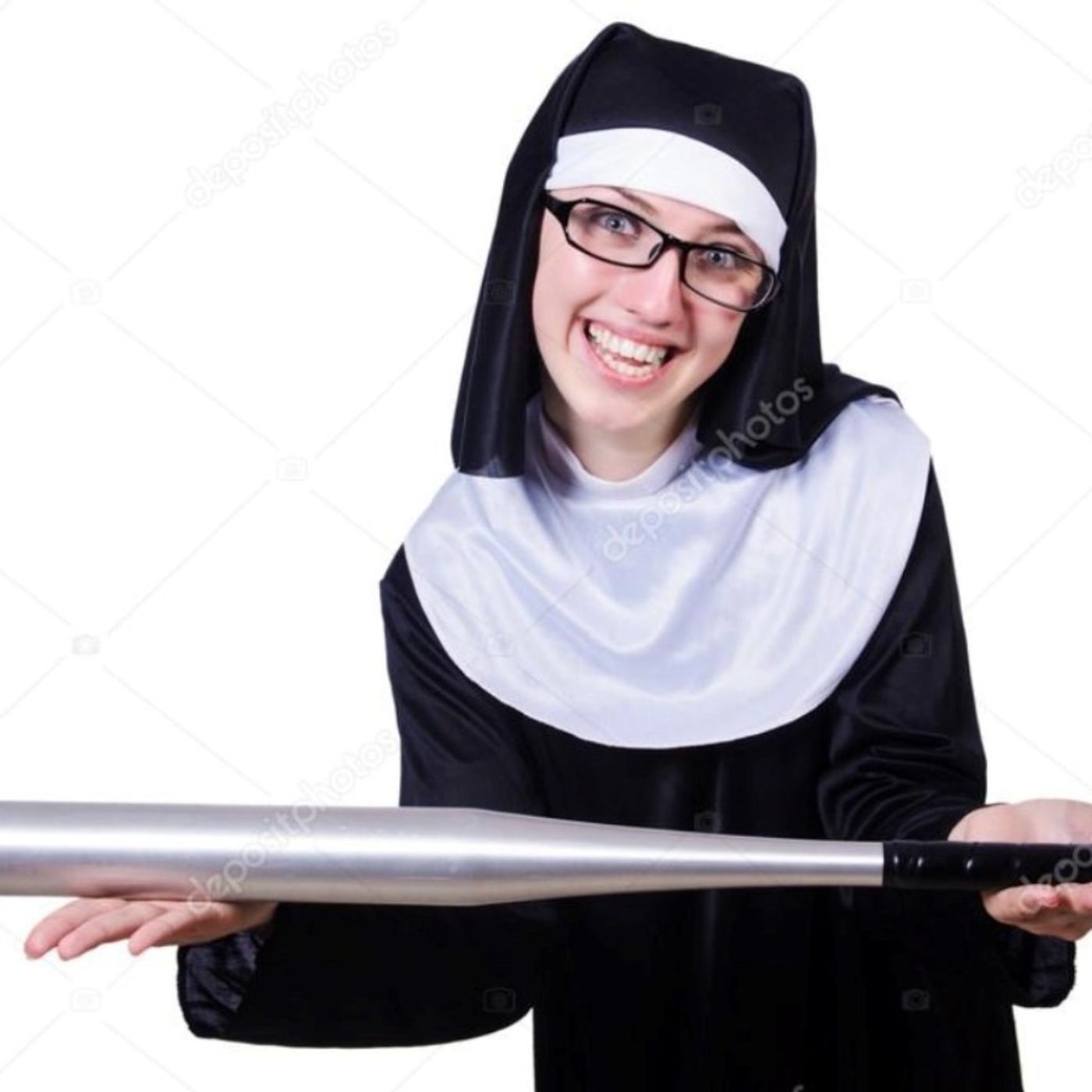 Nun beats p$%is with wiffleball bat