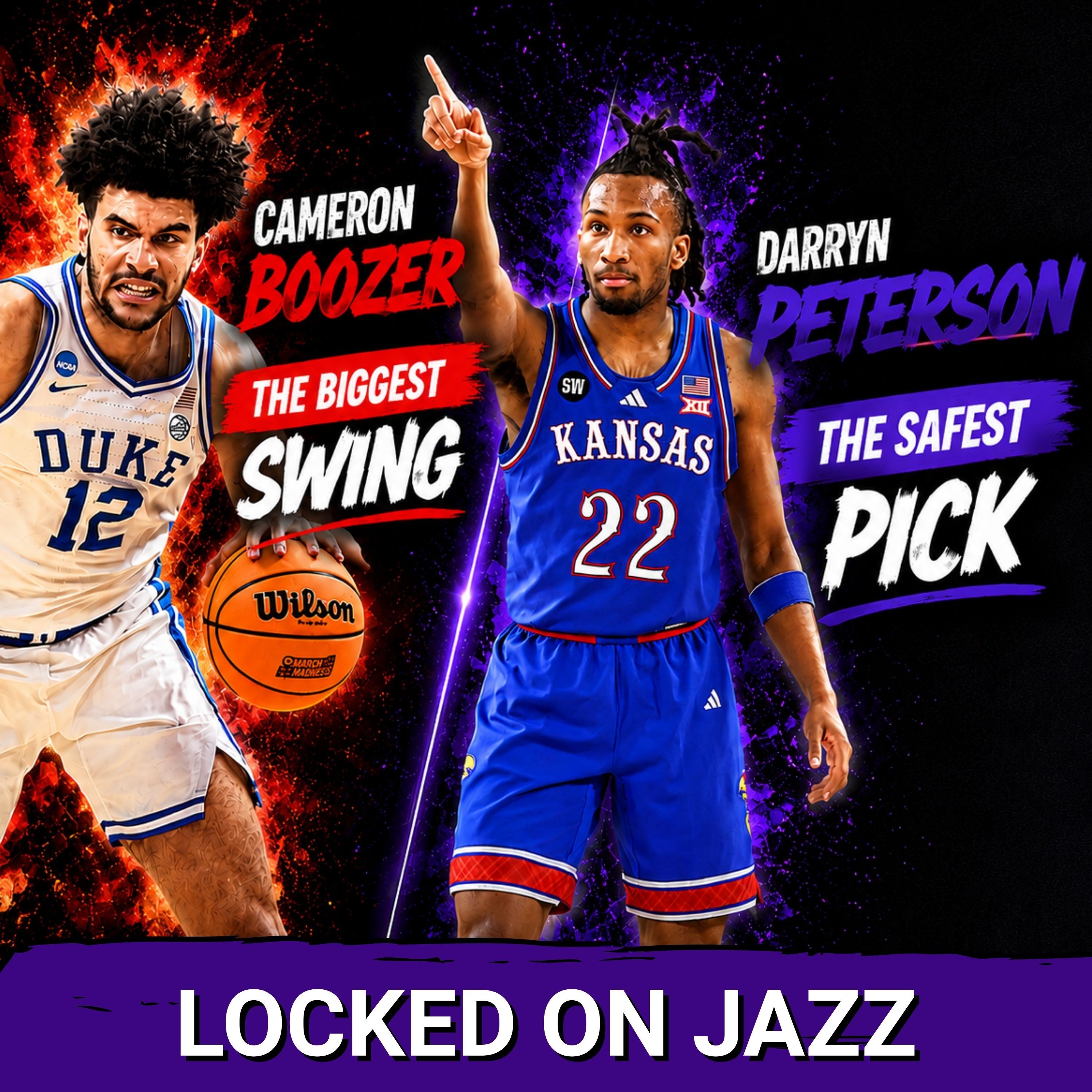 BIGGEST SWING -  It is NOT Darryn Peterson IT IS Cameron Boozer?  SAFEST PICK is Darryn Peteson