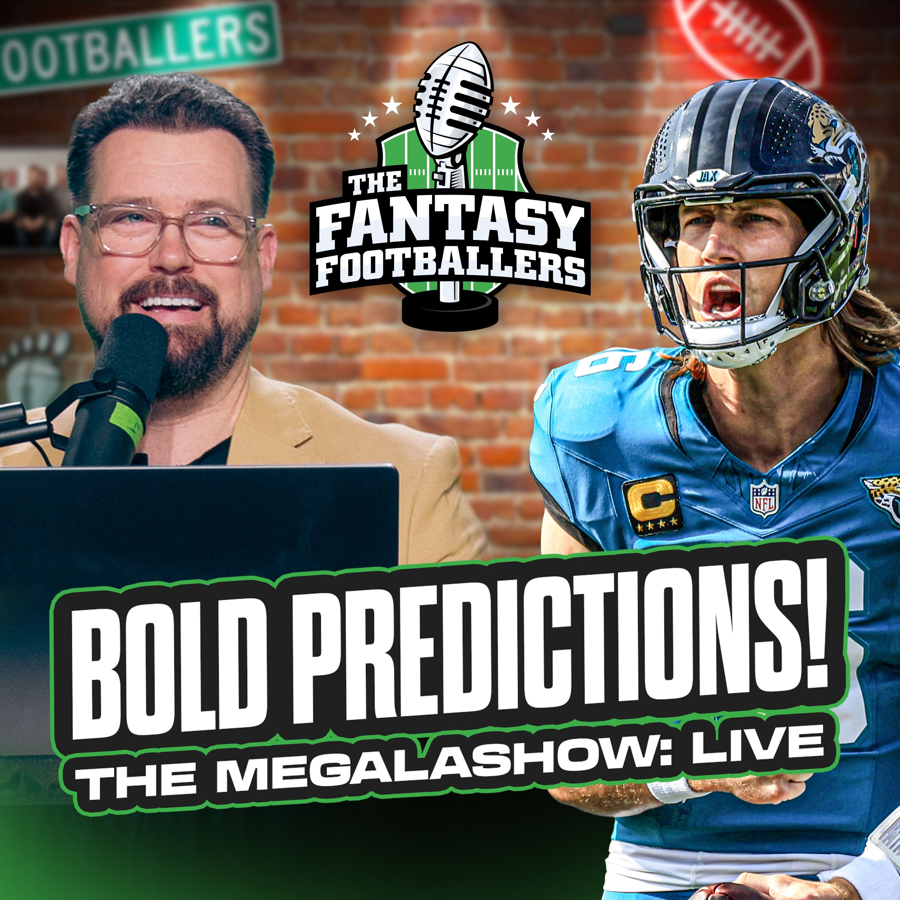 THE MEGALASHOW! Bold Predictions LIVE in PHX - Fantasy Football Podcast for 8/29