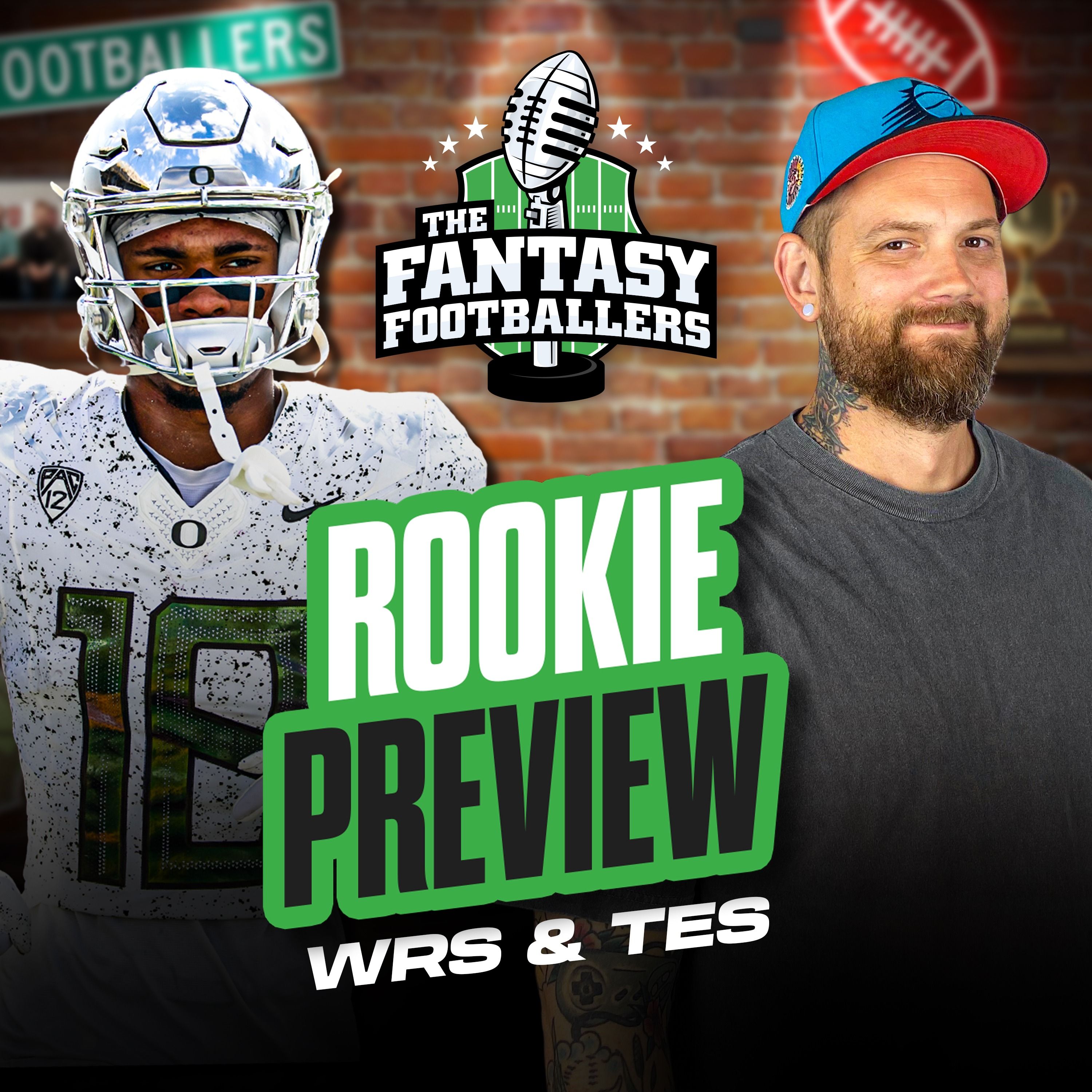 WR & TE Rookie Preview + Best Landing Spots - Fantasy Football Podcast for 4/2 episode artwork