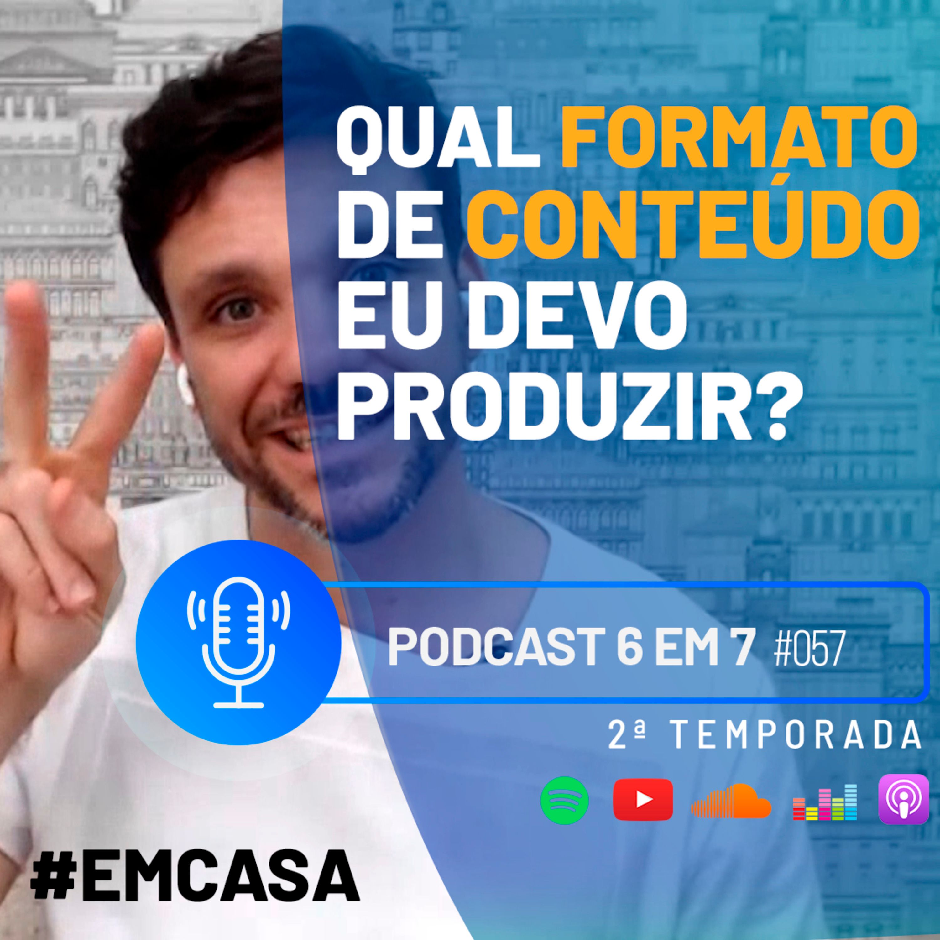 O tipo de conteúdo que te leva para mais perto do seu 6 em 7 | Podcast 6 em 7 #57 episode artwork