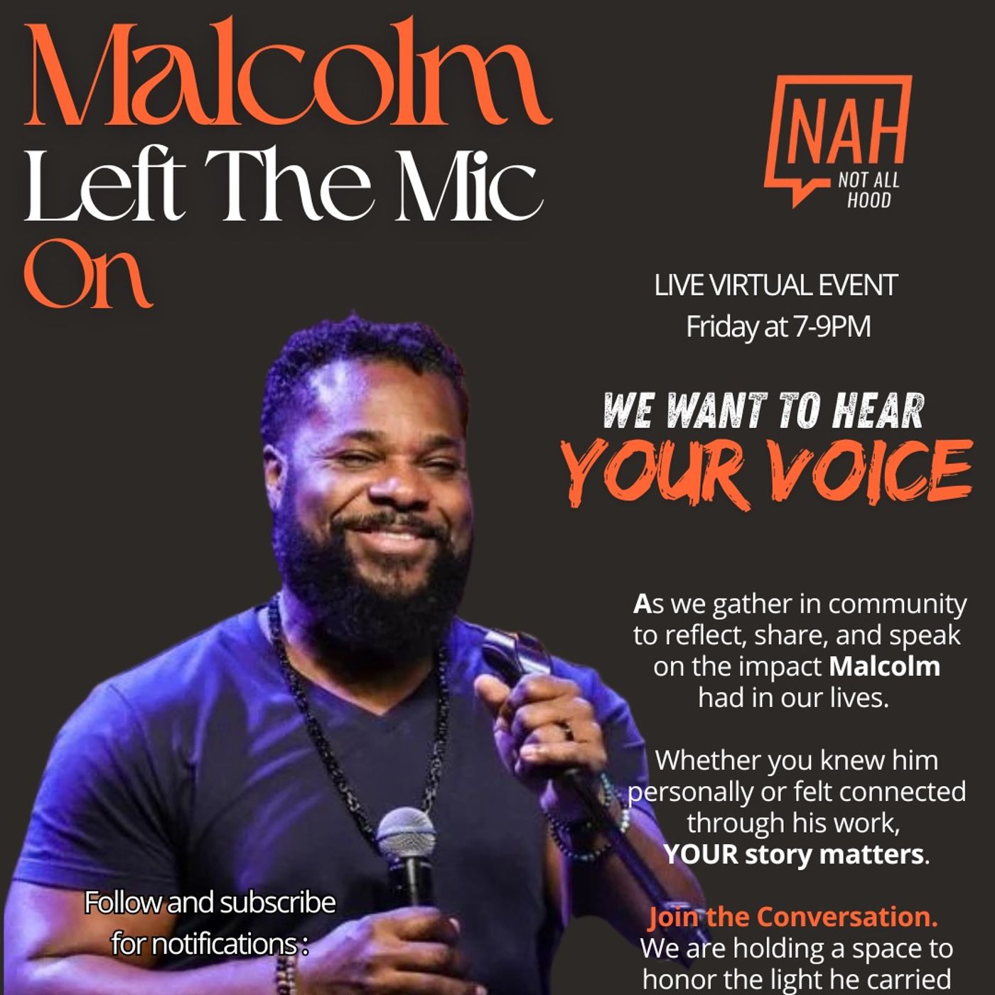 Tribute to Malcolm- Jamal Warner: Malcolm Left The Mic On - Part 1