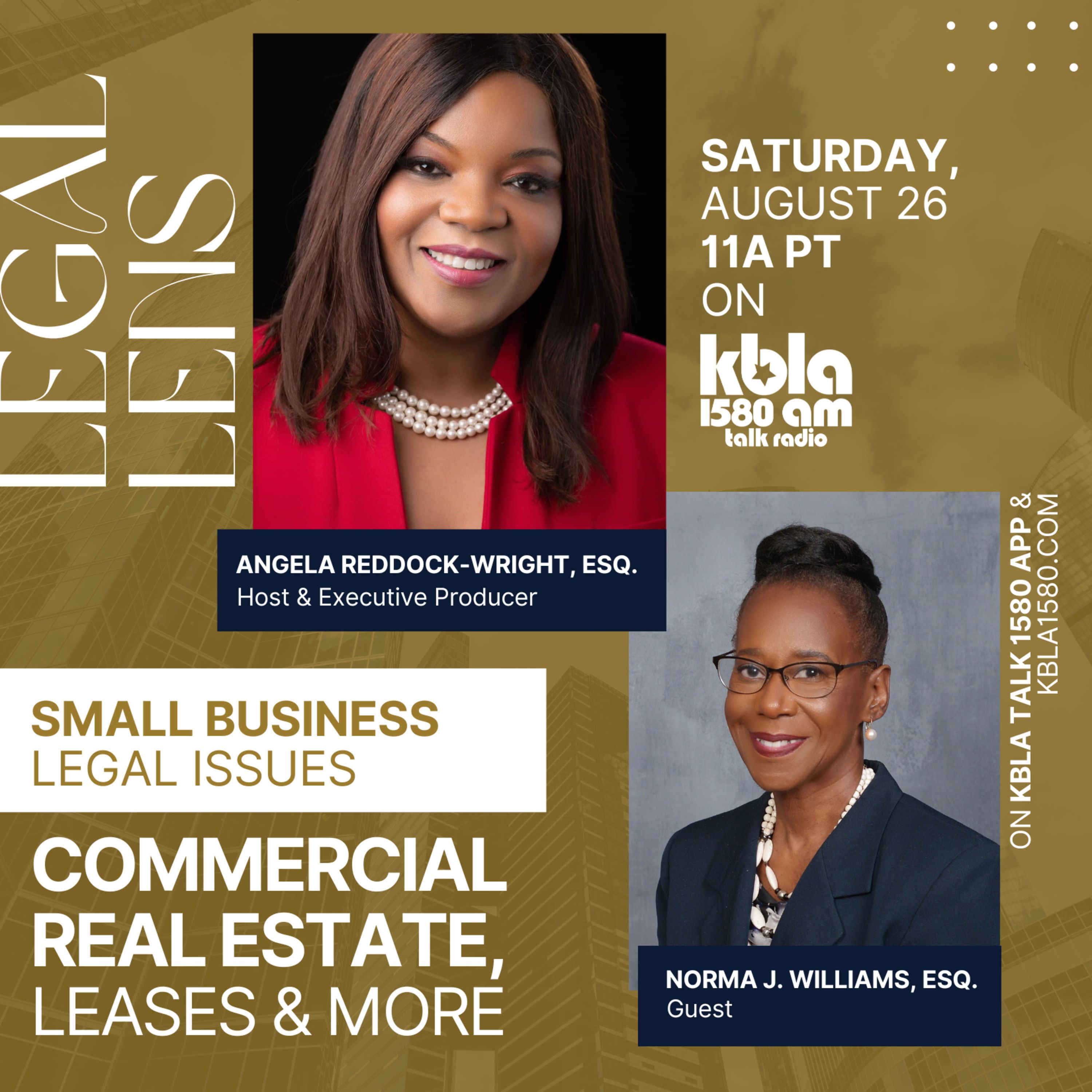 90. Small Business Legal Issues: Commercial Real Estate & Leases w/ Attorney Norma Williams episode artwork