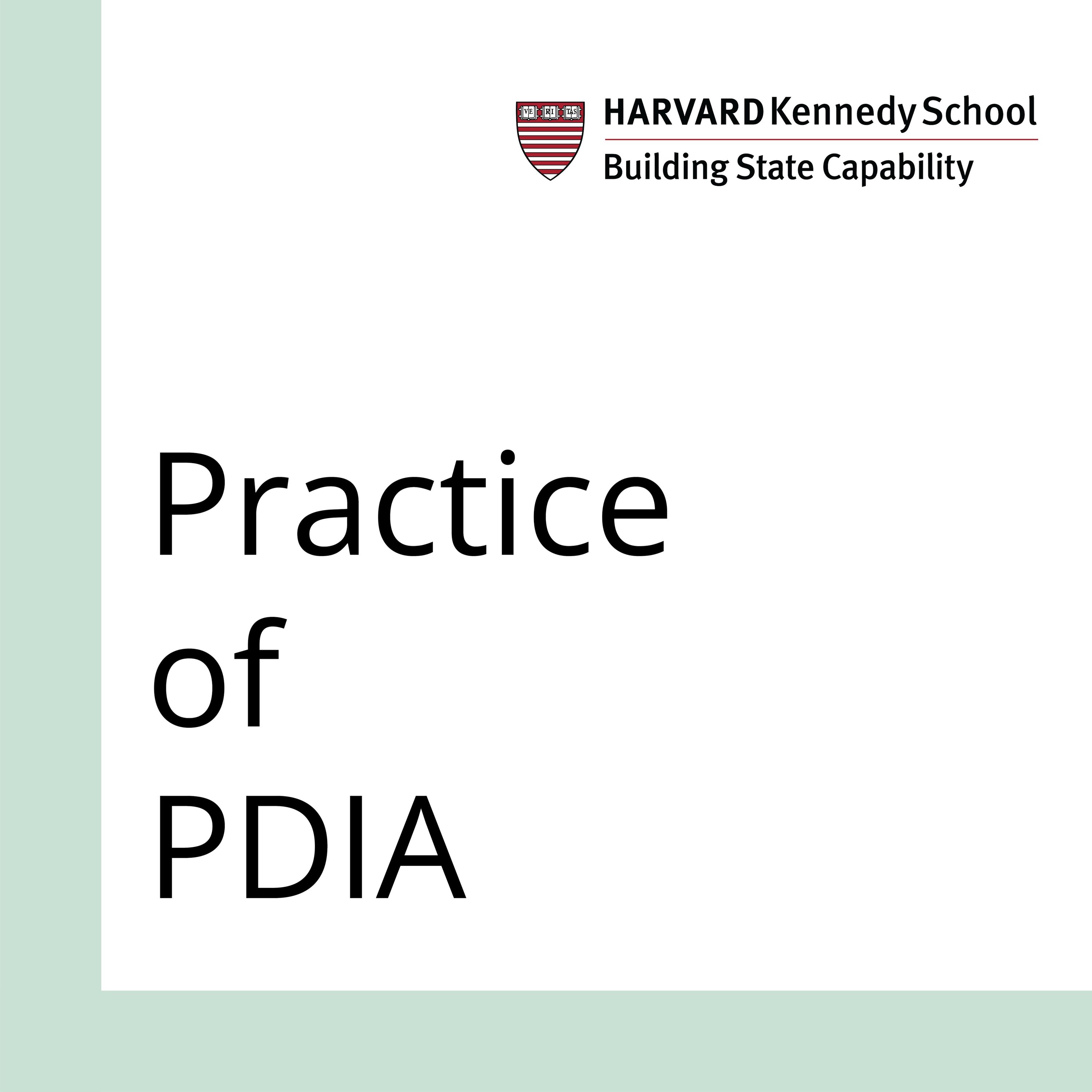 PDIA in Practice 11: Designing and Learning from Your Iteration