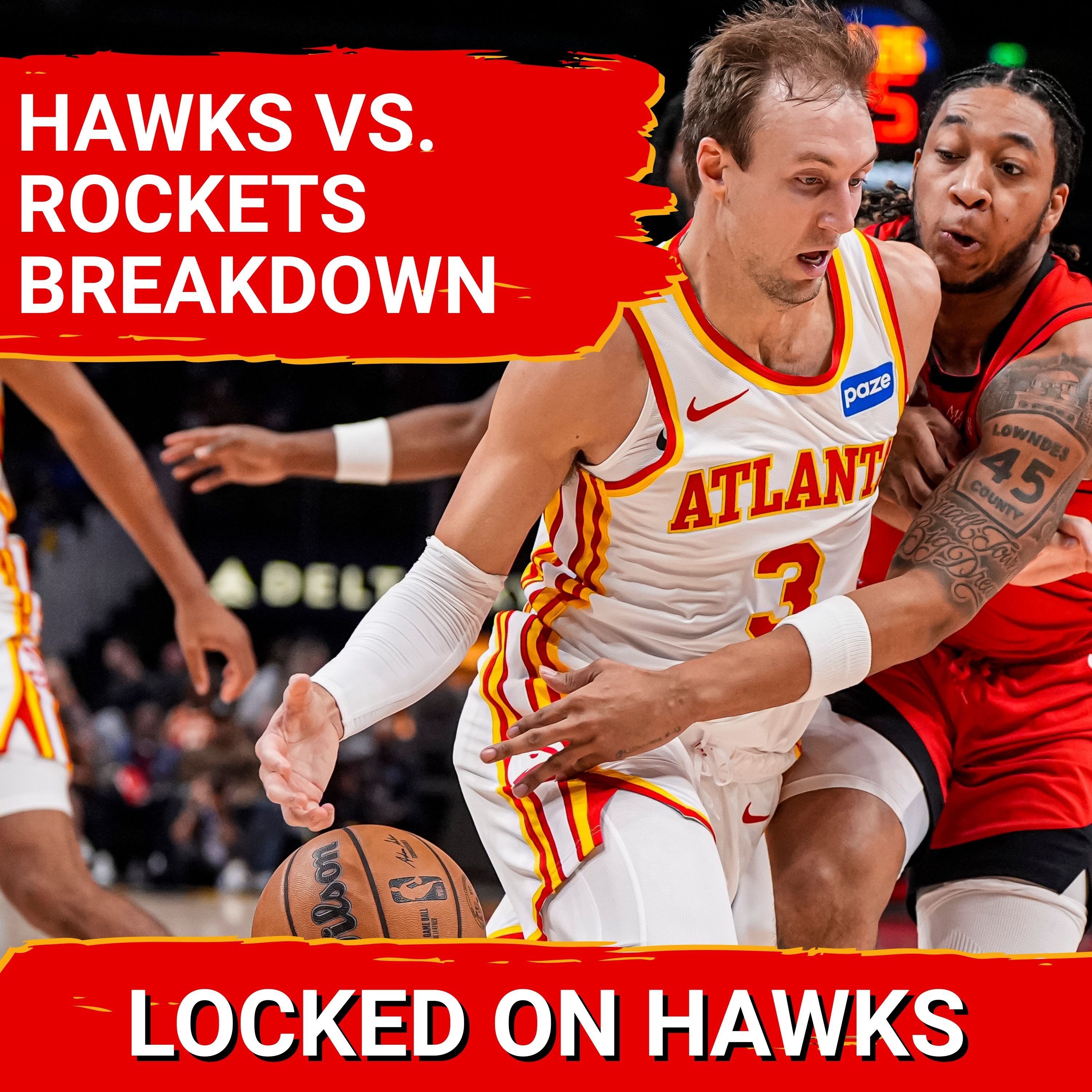 Hawks winning streak ends with unsightly home loss to Rockets