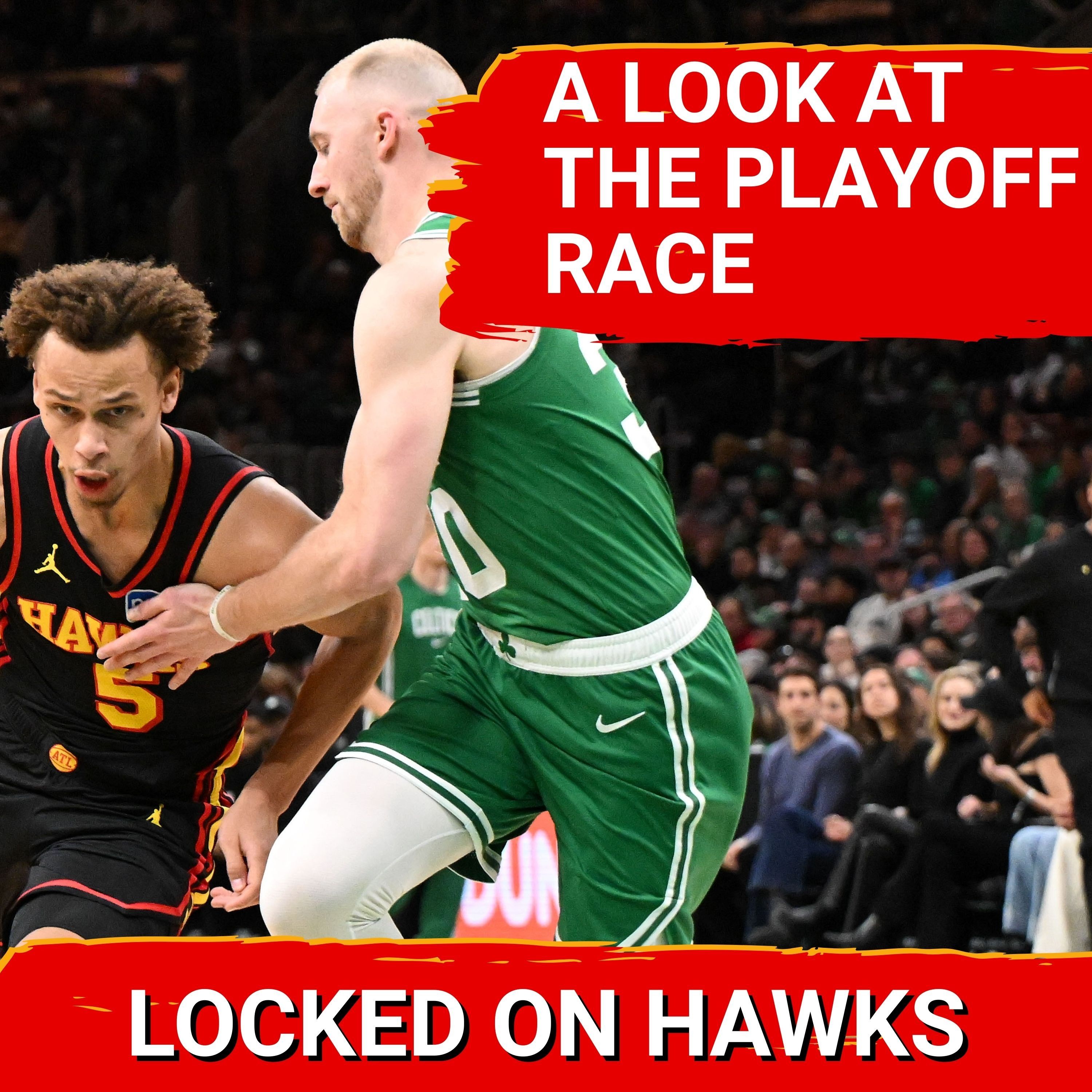 Hawks playoff race, CJ McCollum impact, and Mavs preview