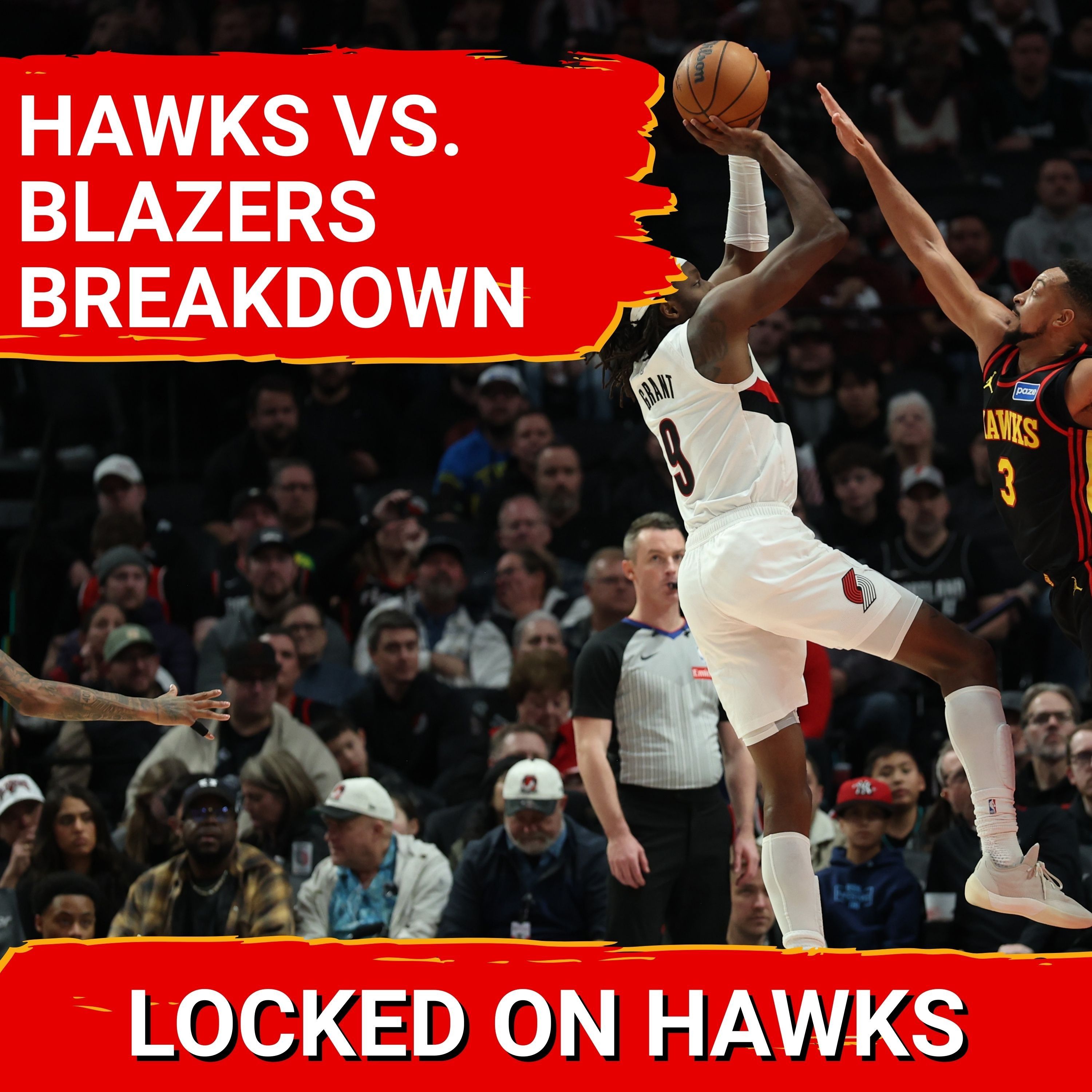 Hawks back to .500 after throttling Blazers for 4th straight win
