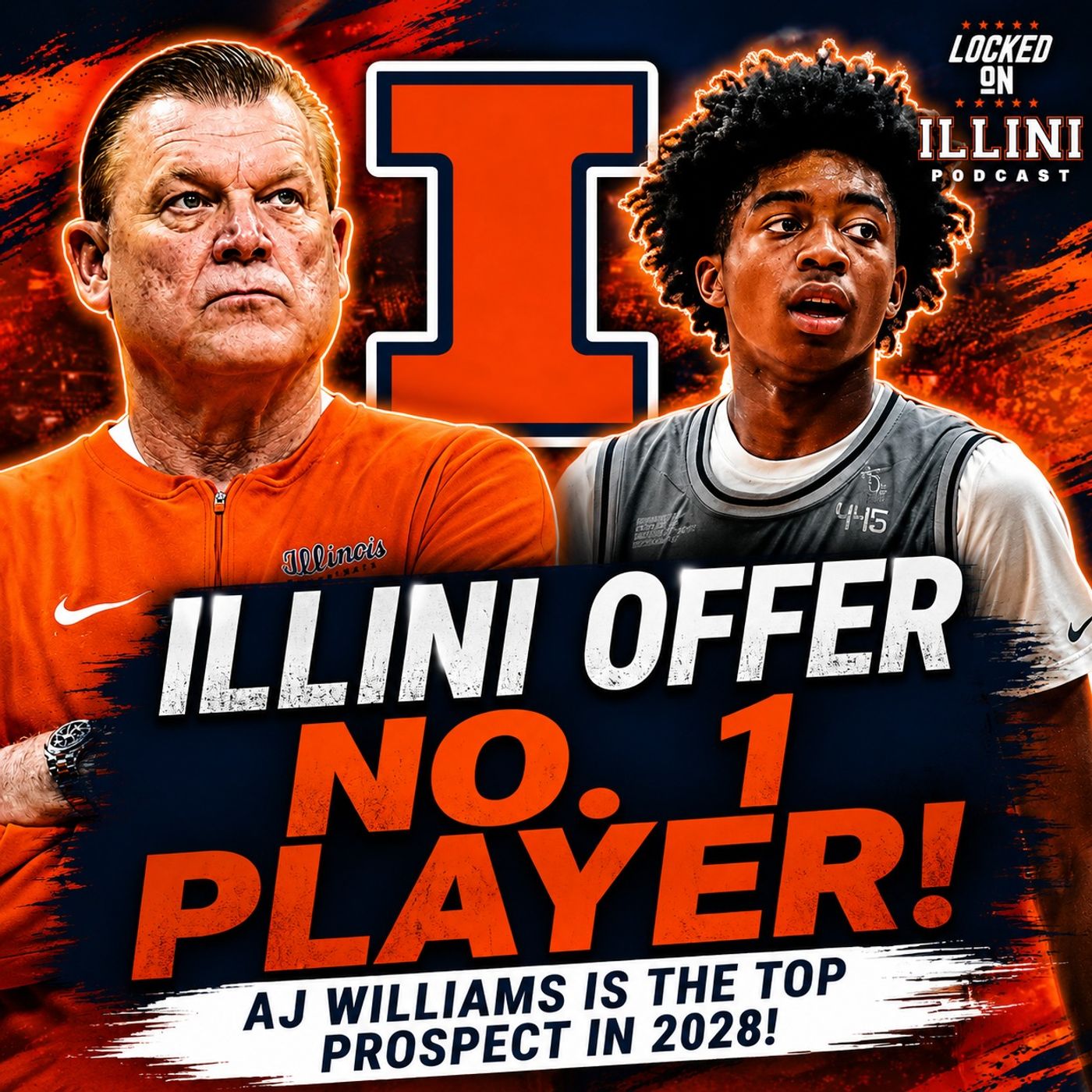 BIG TIME: Illinois Enters Race for No. 1 Recruit AJ Williams | 4 Illini in Top-100? | Illini Podcast