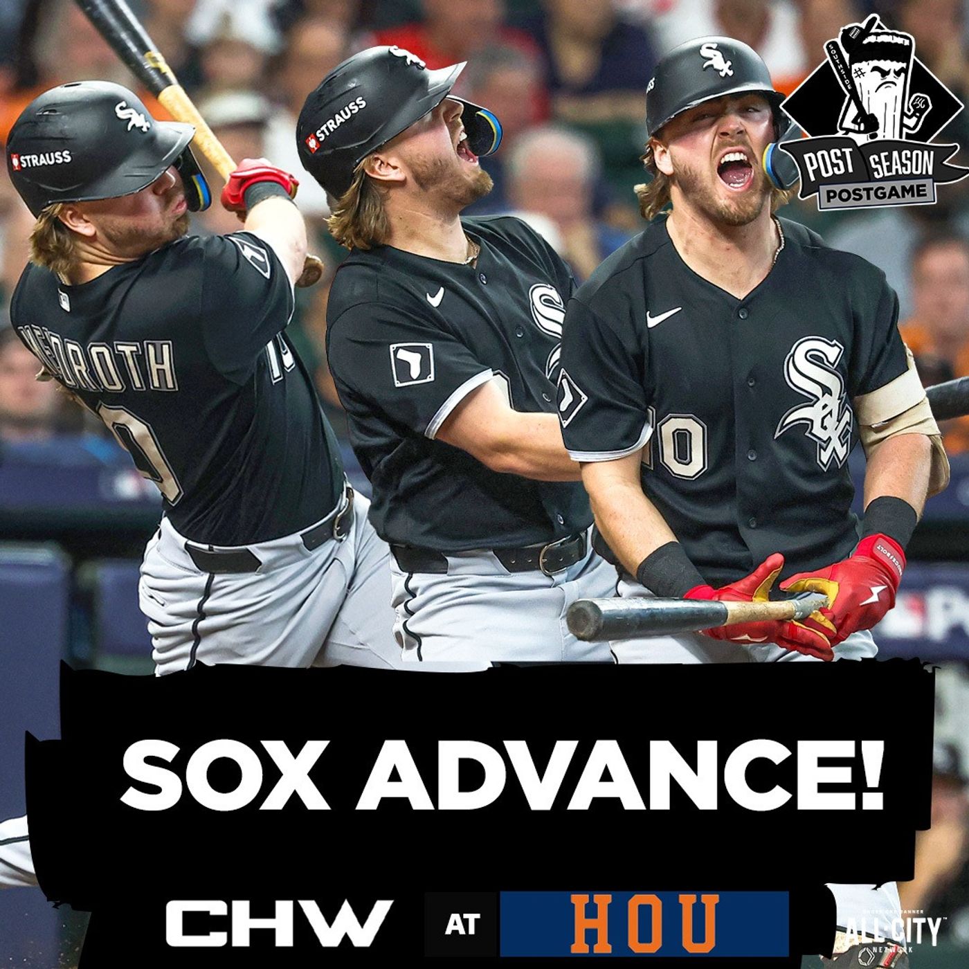 SOX POSTGAME: Chase Meidroth ADVANCES Chicago to ALDS with Win vs Astros! | CHGO White Sox episode artwork