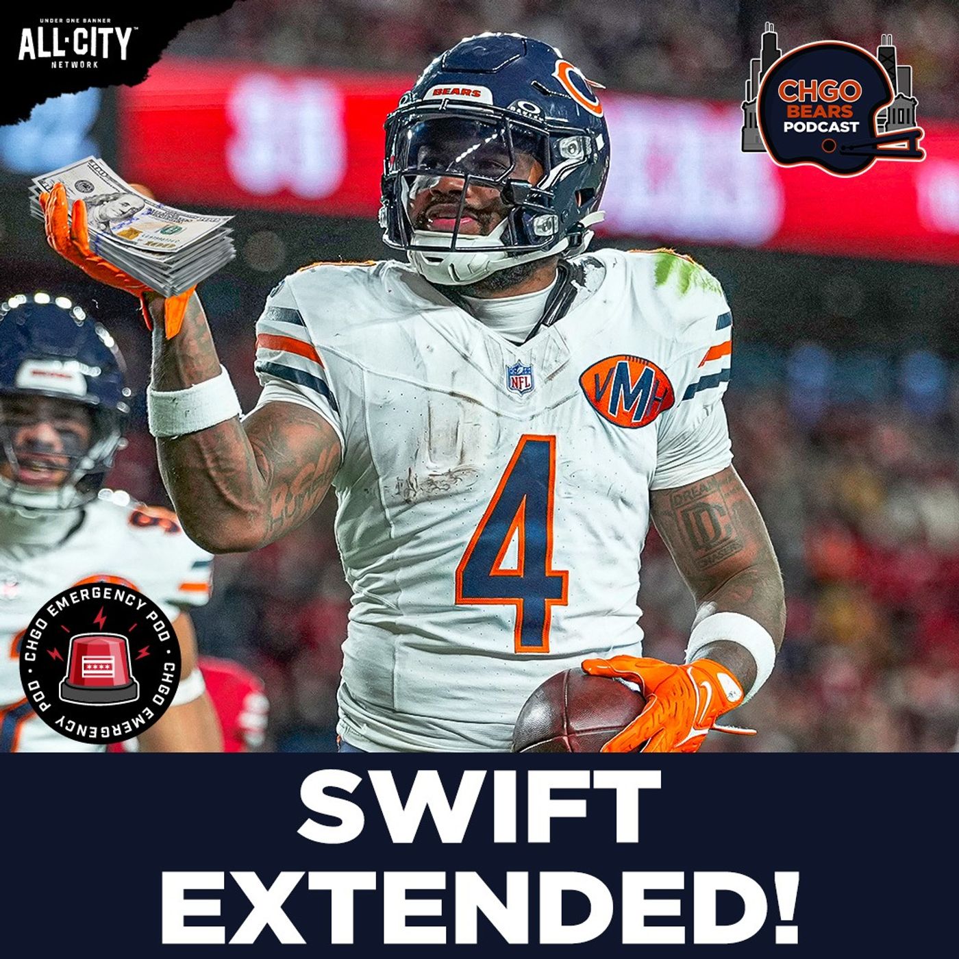 EMERGENCY POD: D’Andre Swift Signs 3-Year Extension with Chicago Bears! | CHGO Bears episode artwork