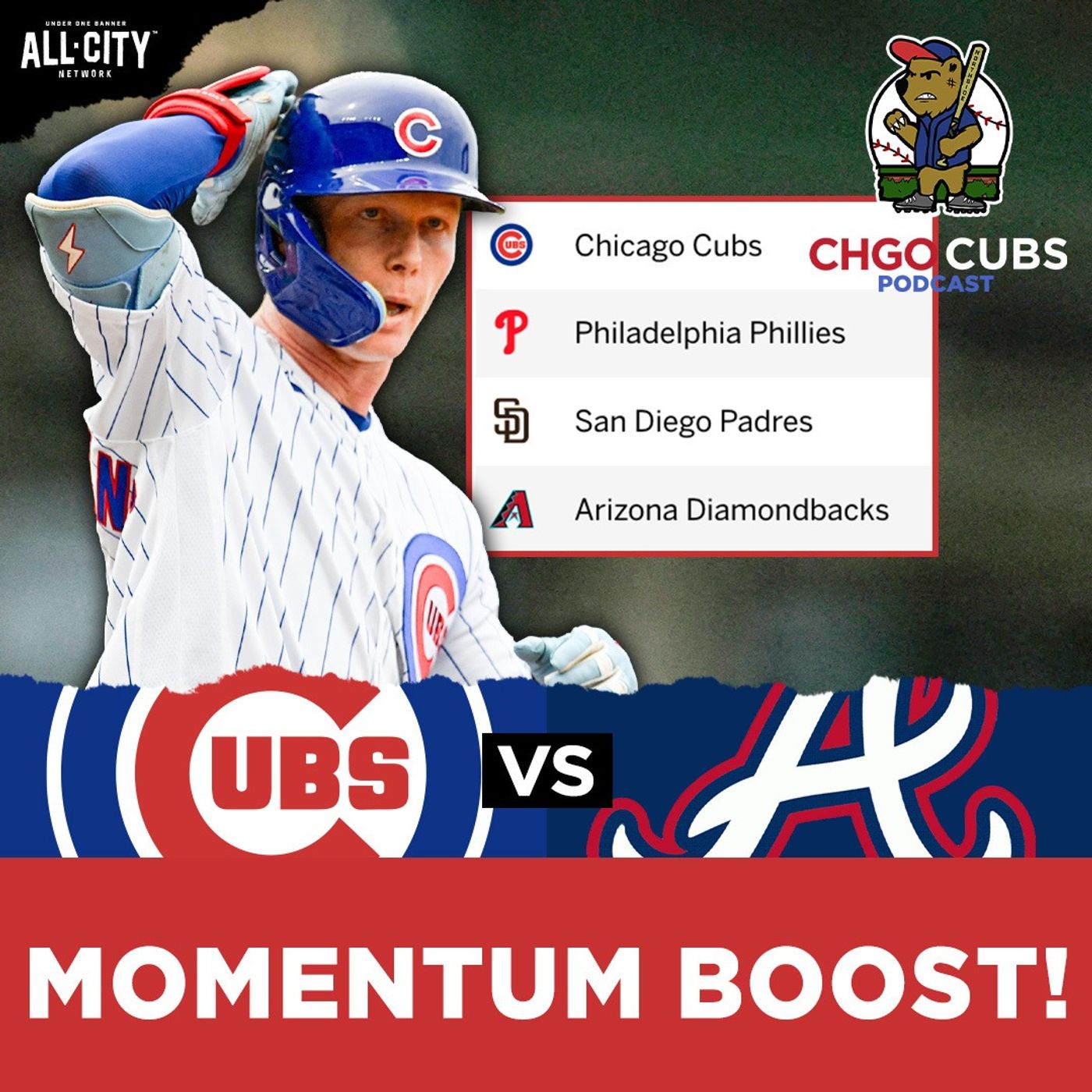 CUBS POSTGAME: PCA & Cubs SHUT DOWN Atlanta Braves in Crucial Wild Card Race Win! | CHGO Cubs episode artwork