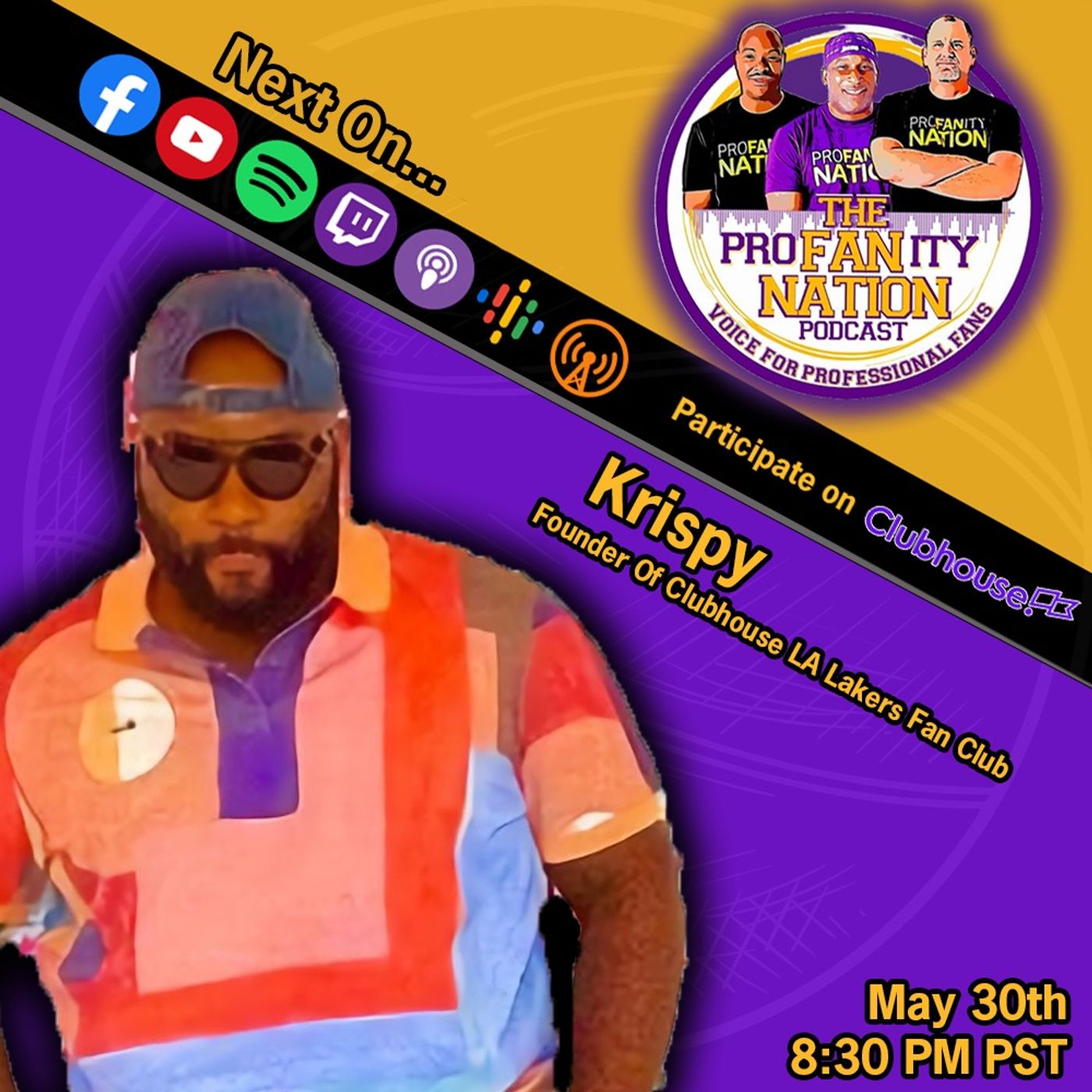 Krispy - Founder of LA Lakers Fan Club on Clubhouse - Lakers Lose AD