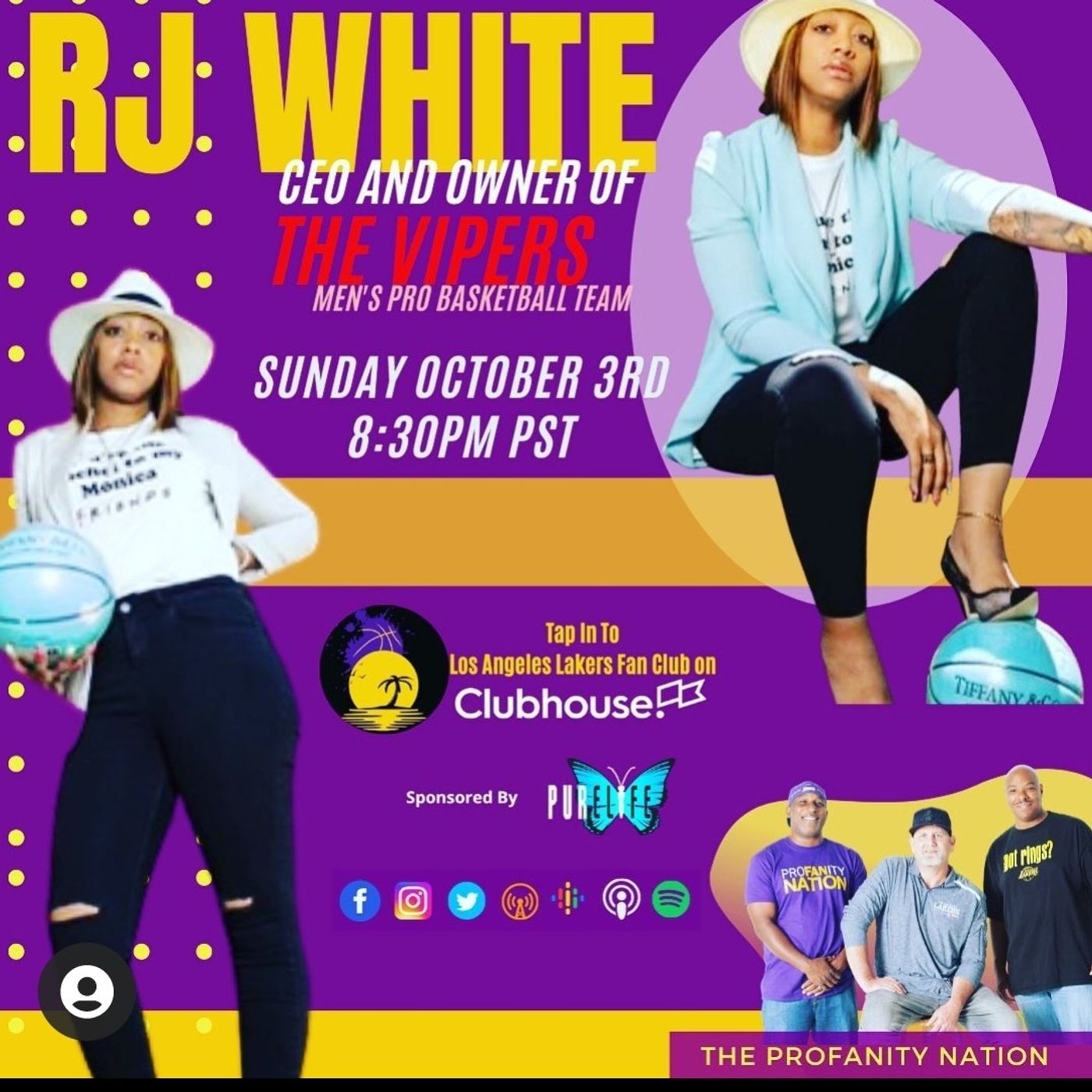 RJ White Talks Vipers Basketball & More