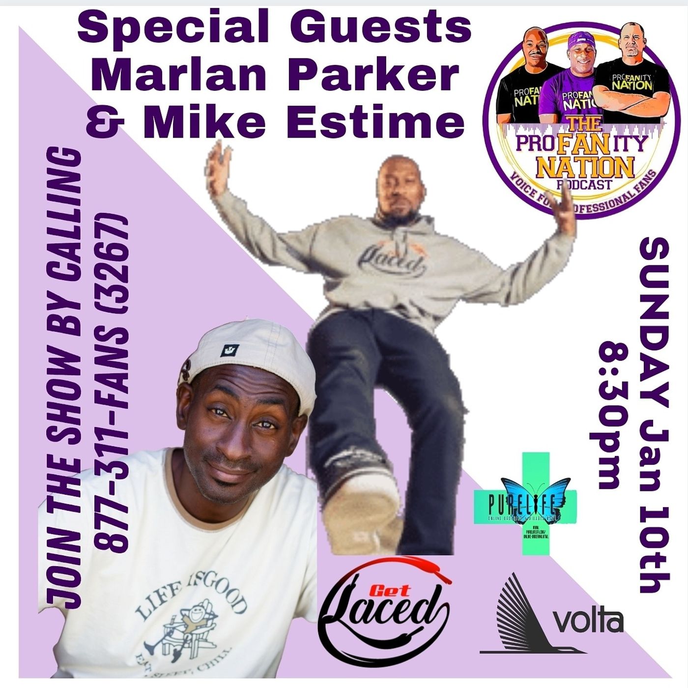 Actor & Comedian Mike Estime is in Studio &, Marlan Parker of Get Laced Premium Shoelaces Joins the Show