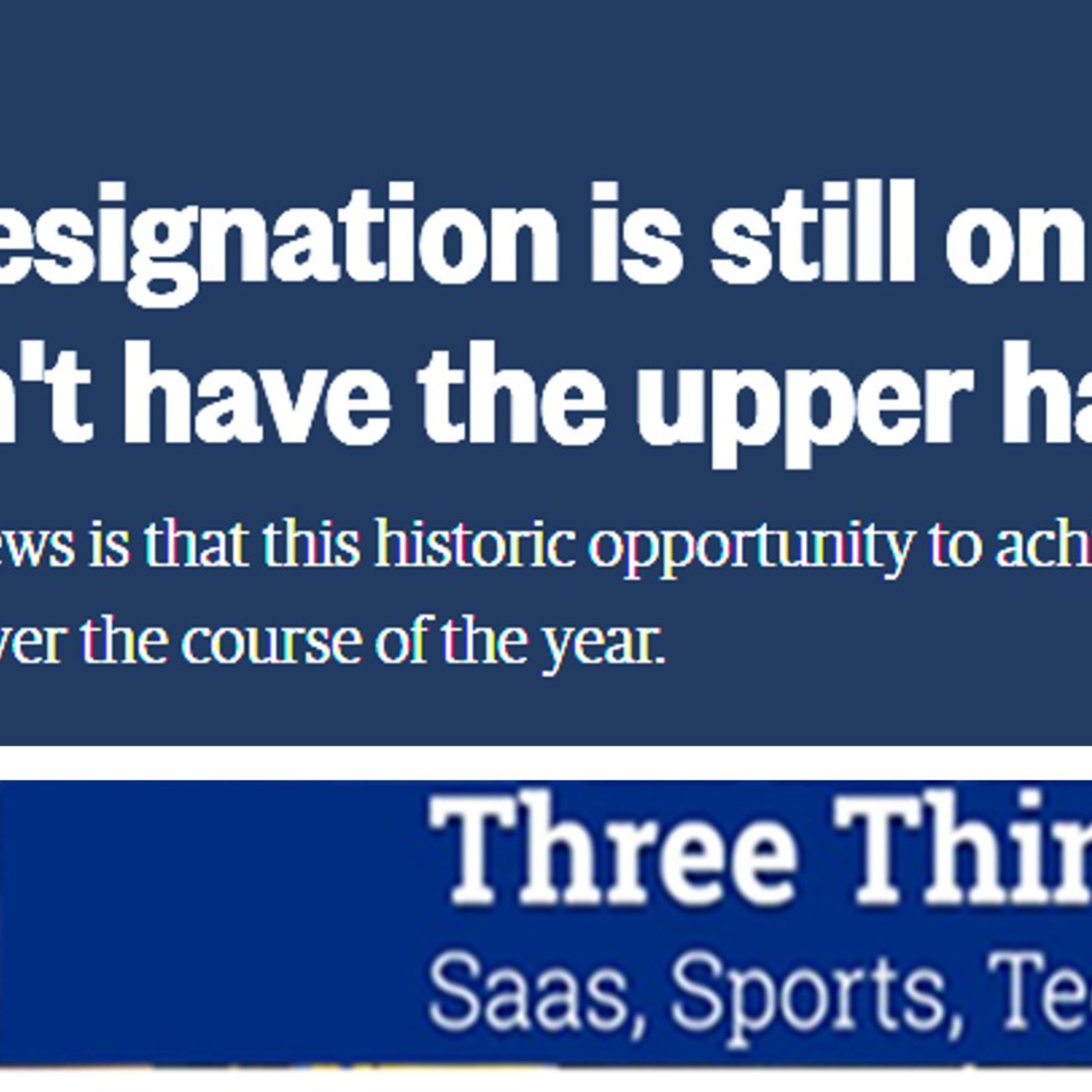 Three Things I Learned In SaaS, Sports, Tech & Live Events Podcast