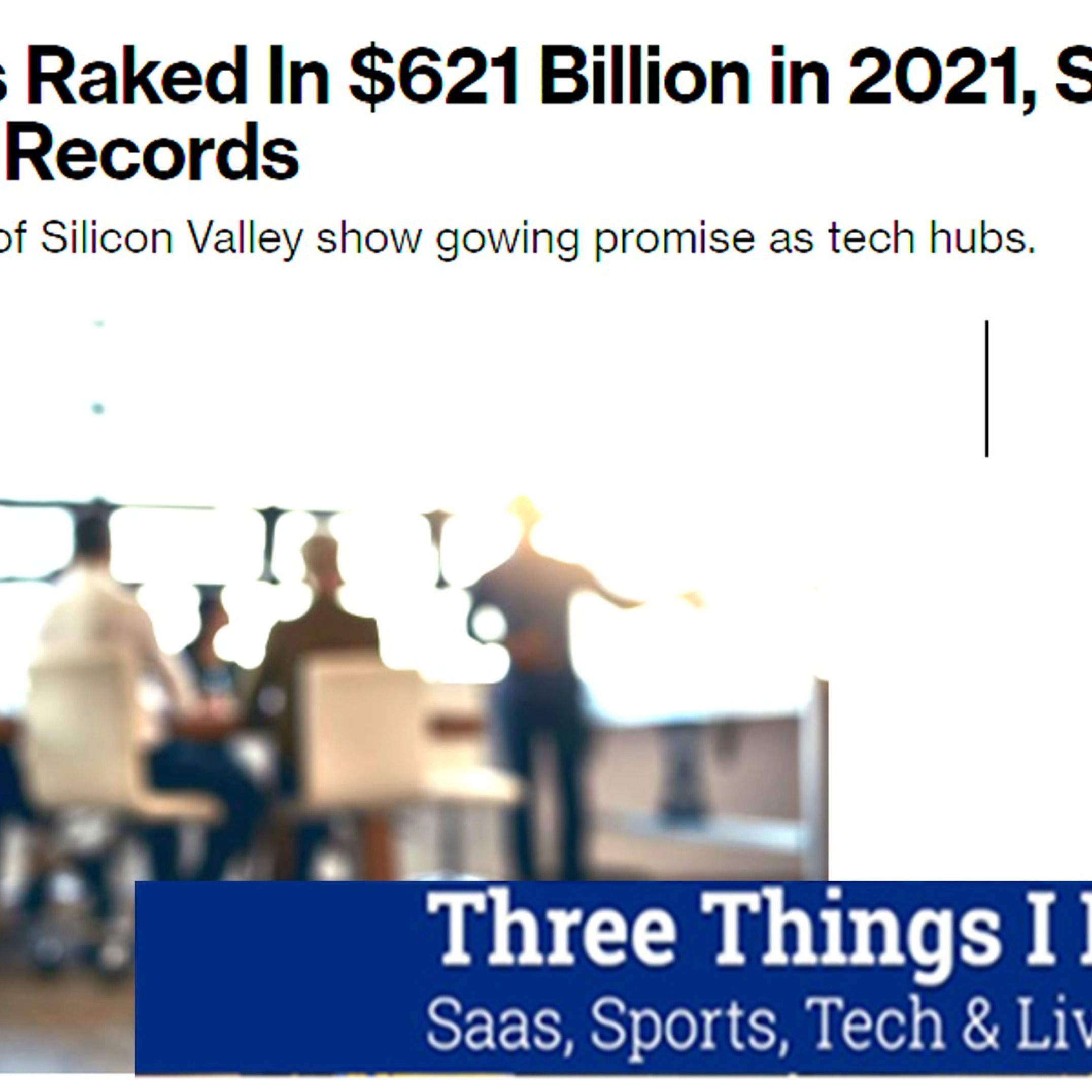 Three Things I Learned In SaaS, Sports, Tech & Live Events Podcast