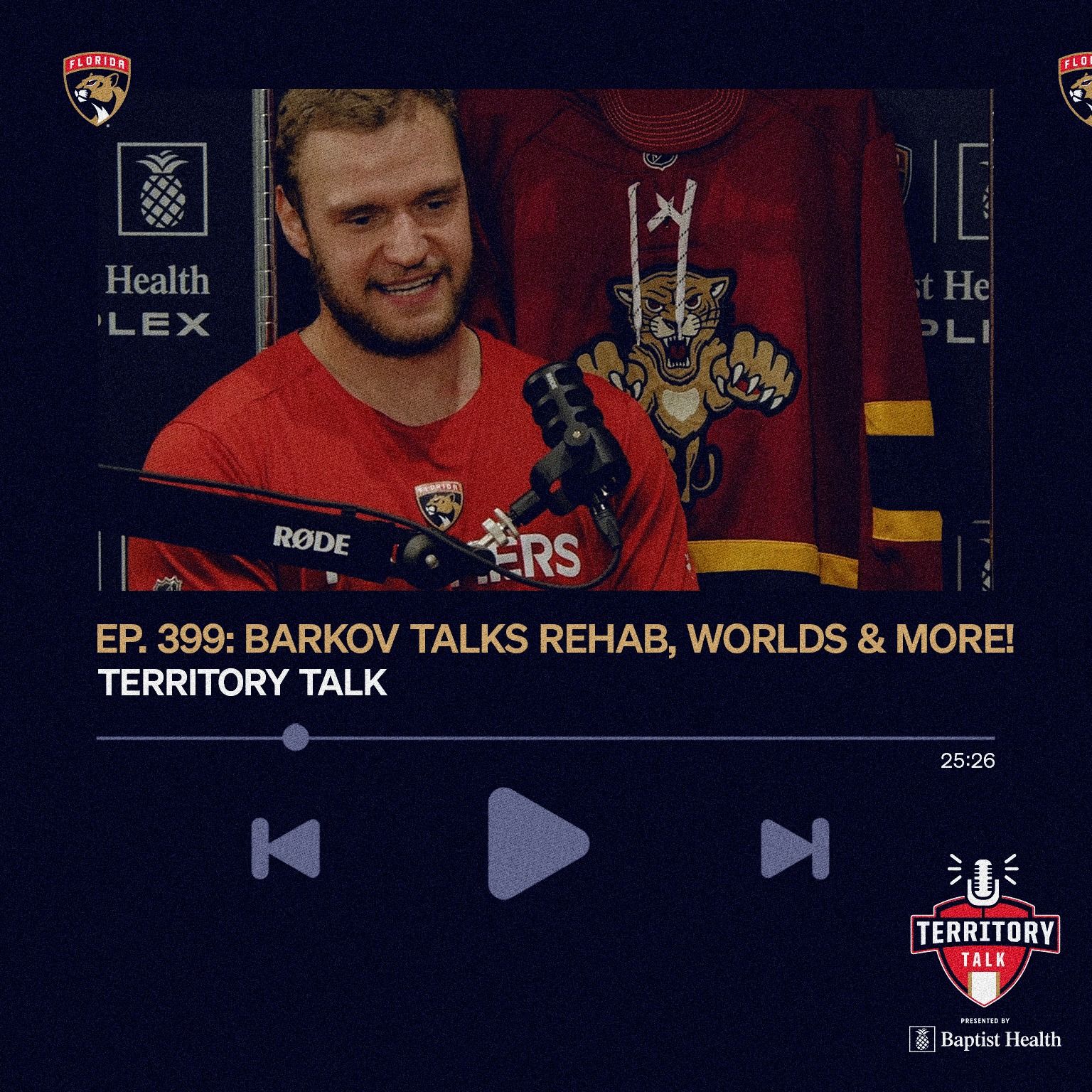 Territory Talk: Barkov talks long rehab, World Championship & more! (Ep. 399) episode artwork