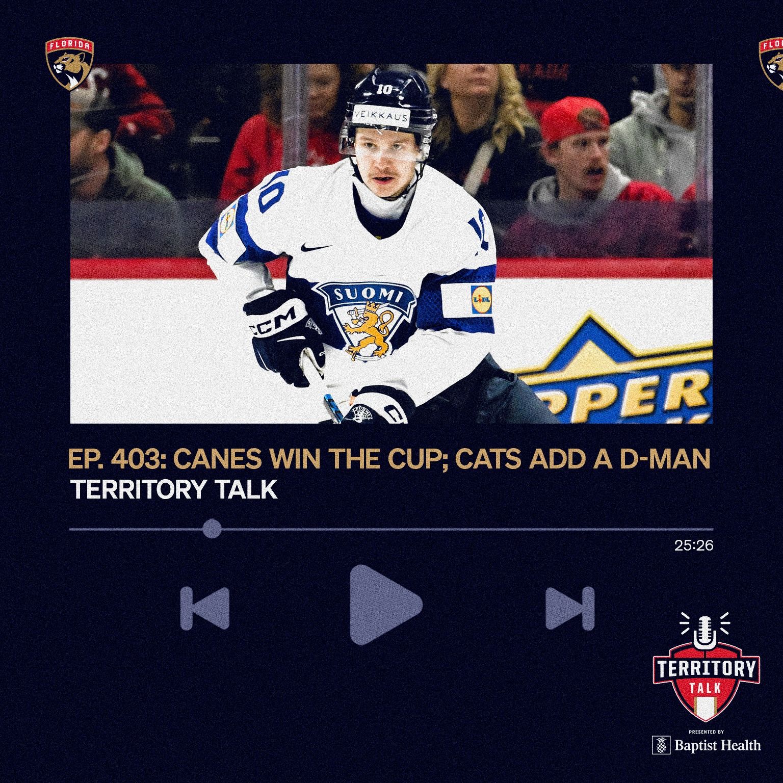 Territory Talk: Canes win the Cup; Cats add a defenseman (Ep. 403) episode artwork