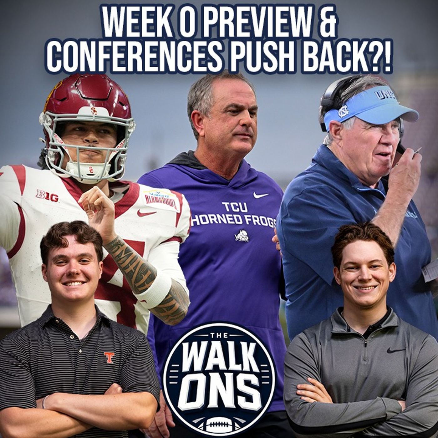 Full Week 0 Preview and Picks + Conferences PUSH BACK Against NFL Players | The Walk-Ons