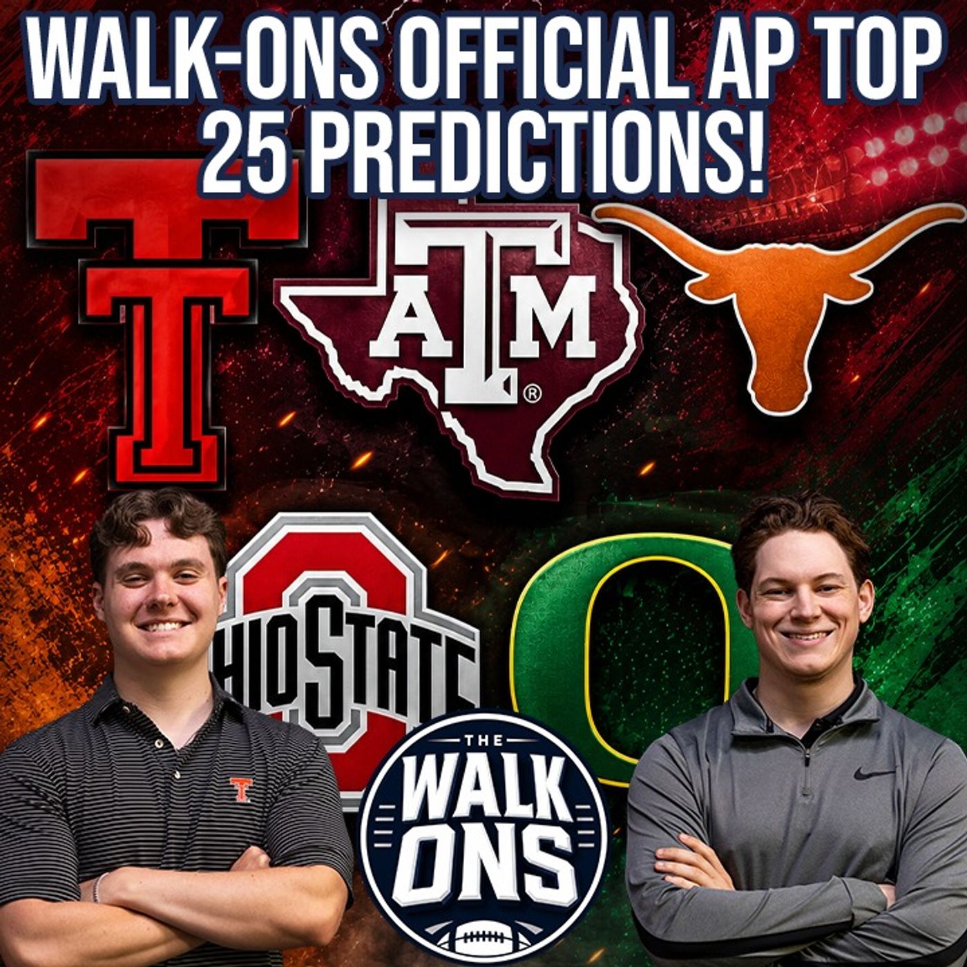 Walk-Ons OFFICIAL AP Top 25 Predictions! Who Gets The Top Spot?! | The Walk-Ons episode artwork
