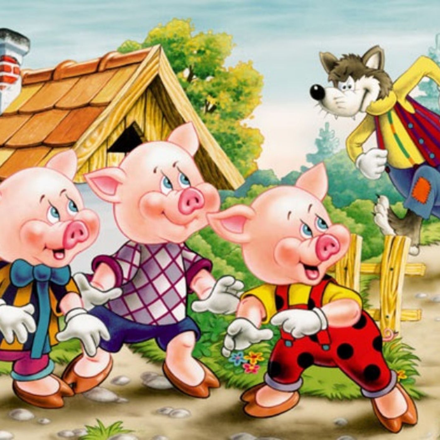 El Cuento de los 3 Cerditos | Version en  Castellano