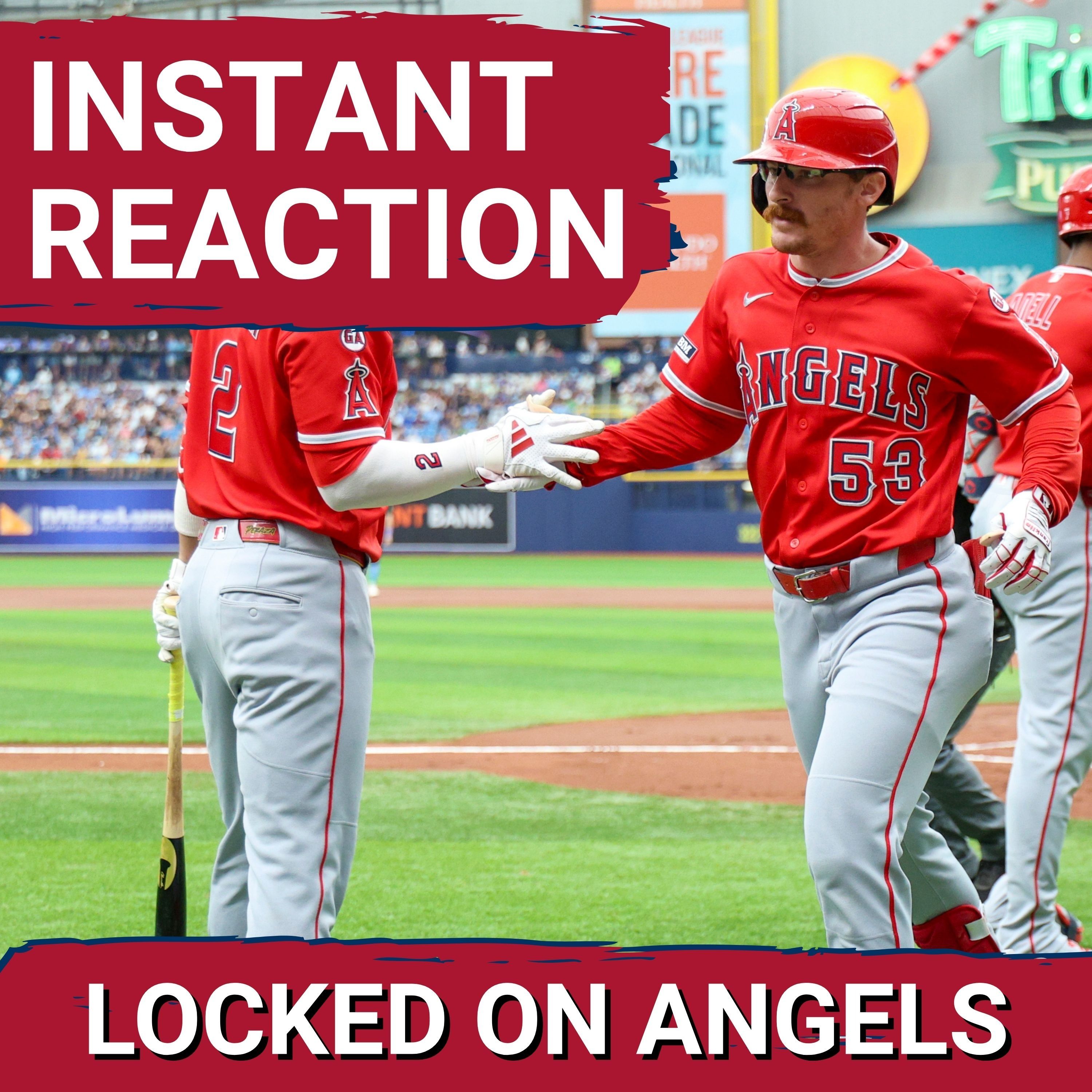 ANGELS POSTCAST: Wade Meckler GRAND SLAM 1st of 4 HRs in 14-3 win over TB Rays! Neto SCARY Injury