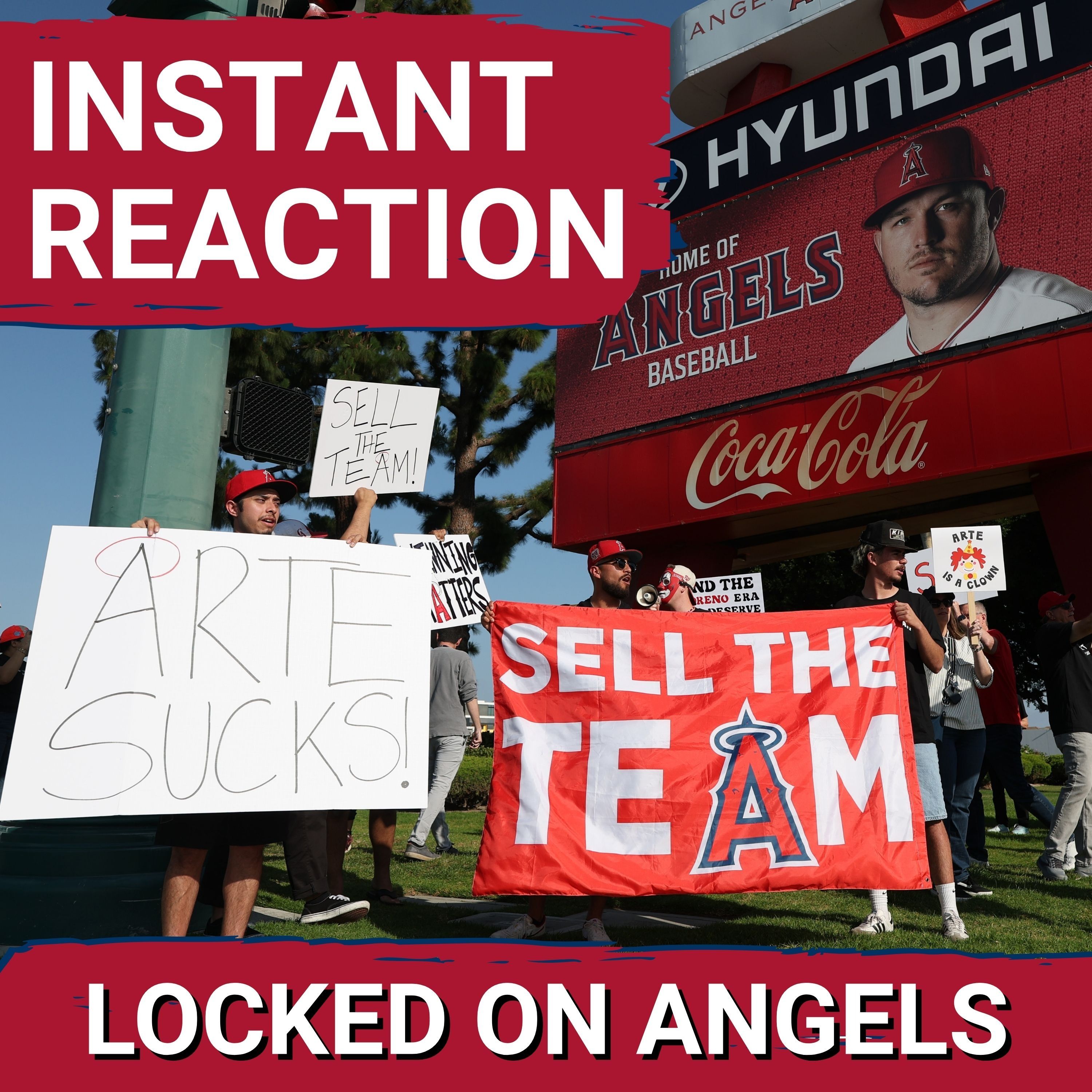 ANGELS POSTCAST: Fans PROTEST Arte Moreno, then Trout HOMERS + Urena DEALS as Halos beat Rangers 5-2