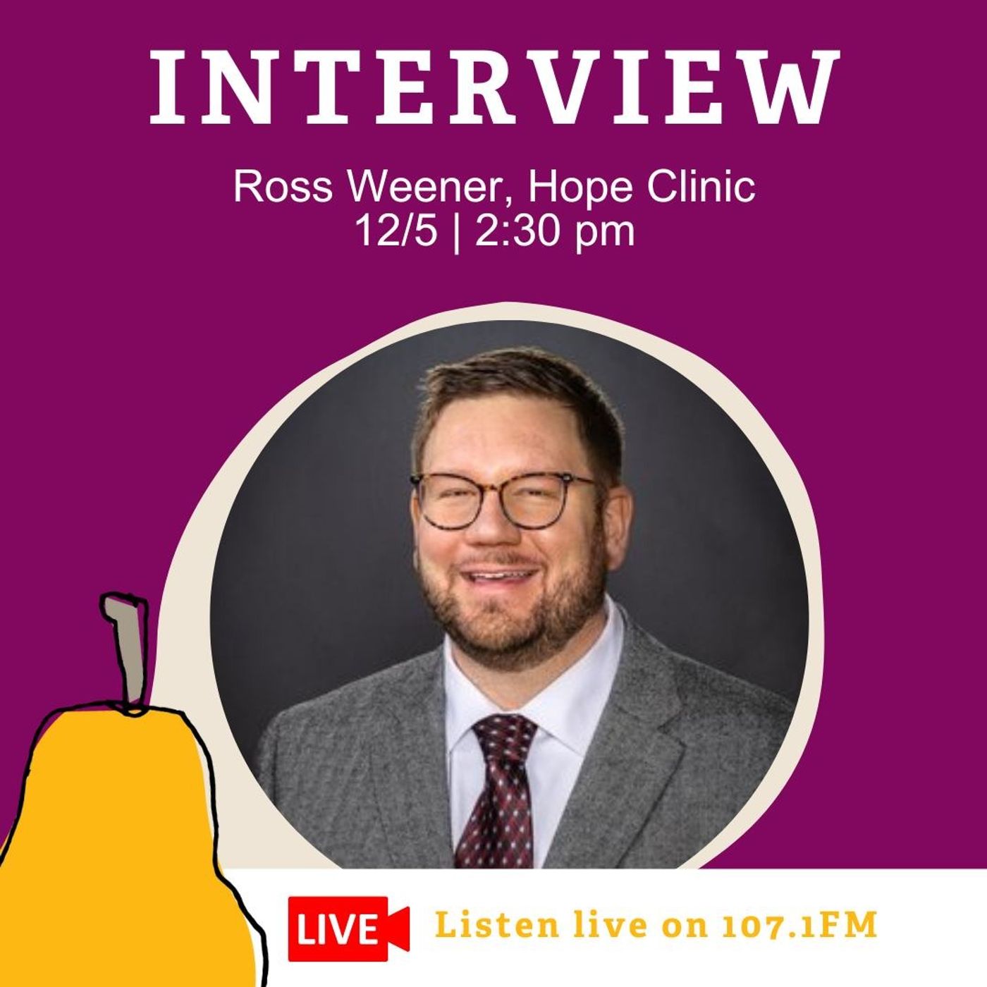 ROCKIN' FOR THE HUNGRY 2025 ~ Ross Weener, Chief Executive Director at Hope Clinic