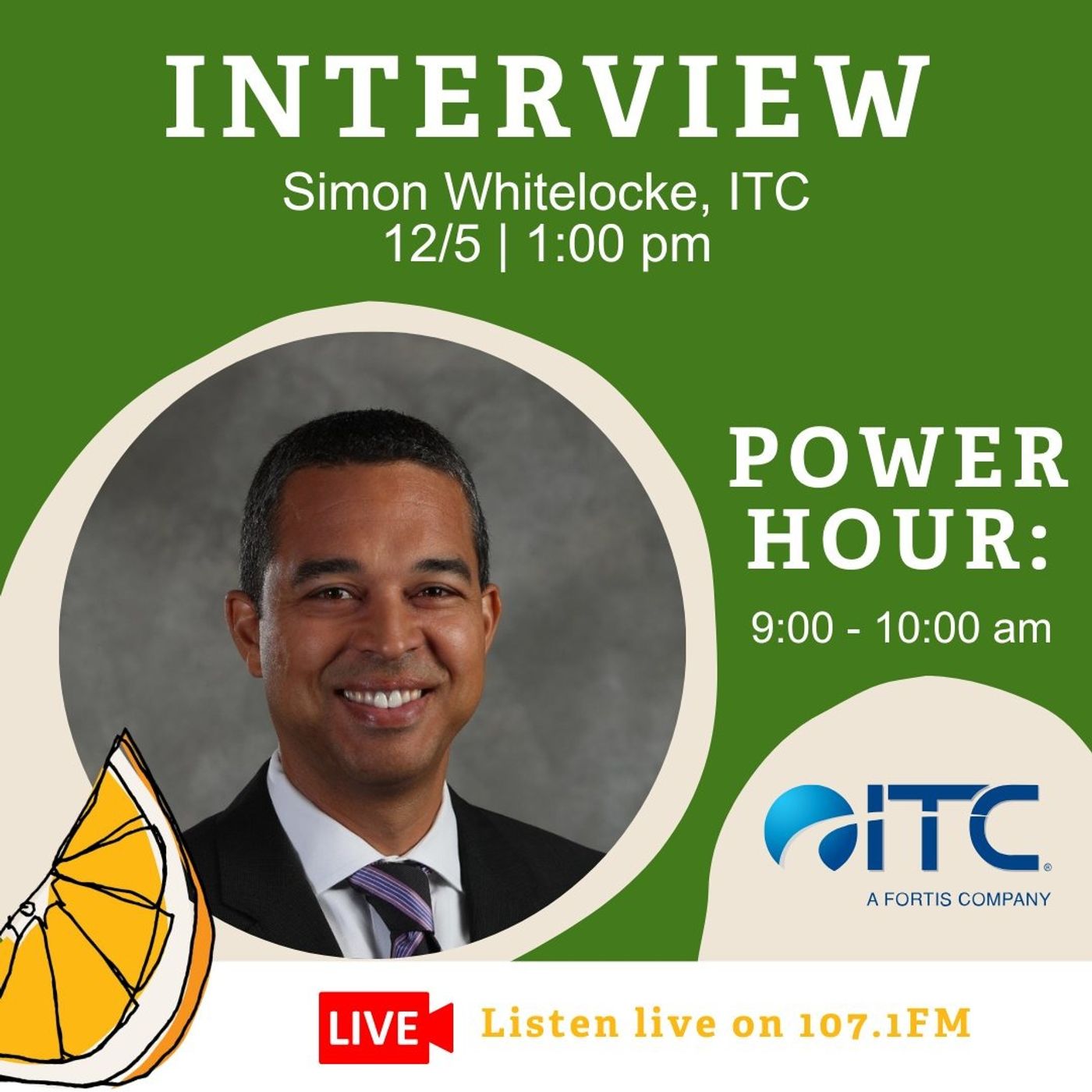 ROCKIN' FOR THE HUNGRY 2025 ~ Simon Whitelocke, Senior Vice President and Chief Business Officer at ITC  Holdings Corp and Food Gatherers Board Member
