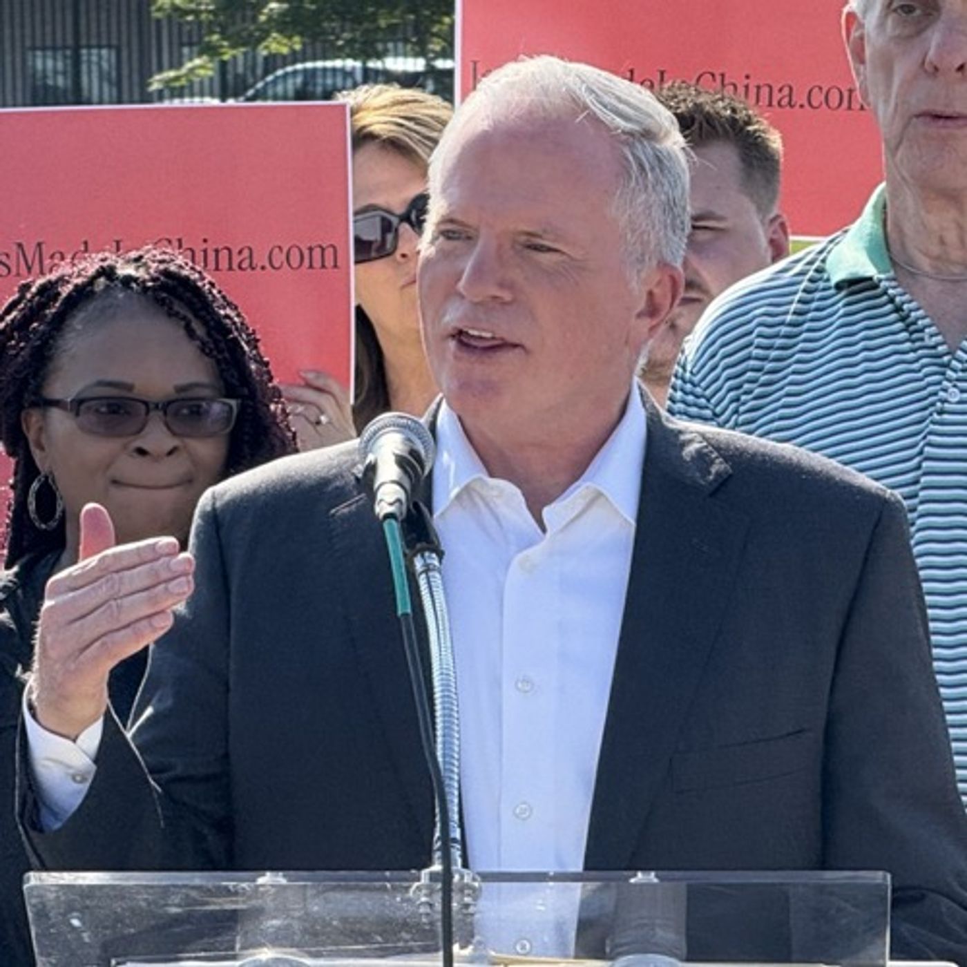 Mike Cox Press Conference on John James, China Imports, and Manufacturing Jobs (Full Audio) episode artwork