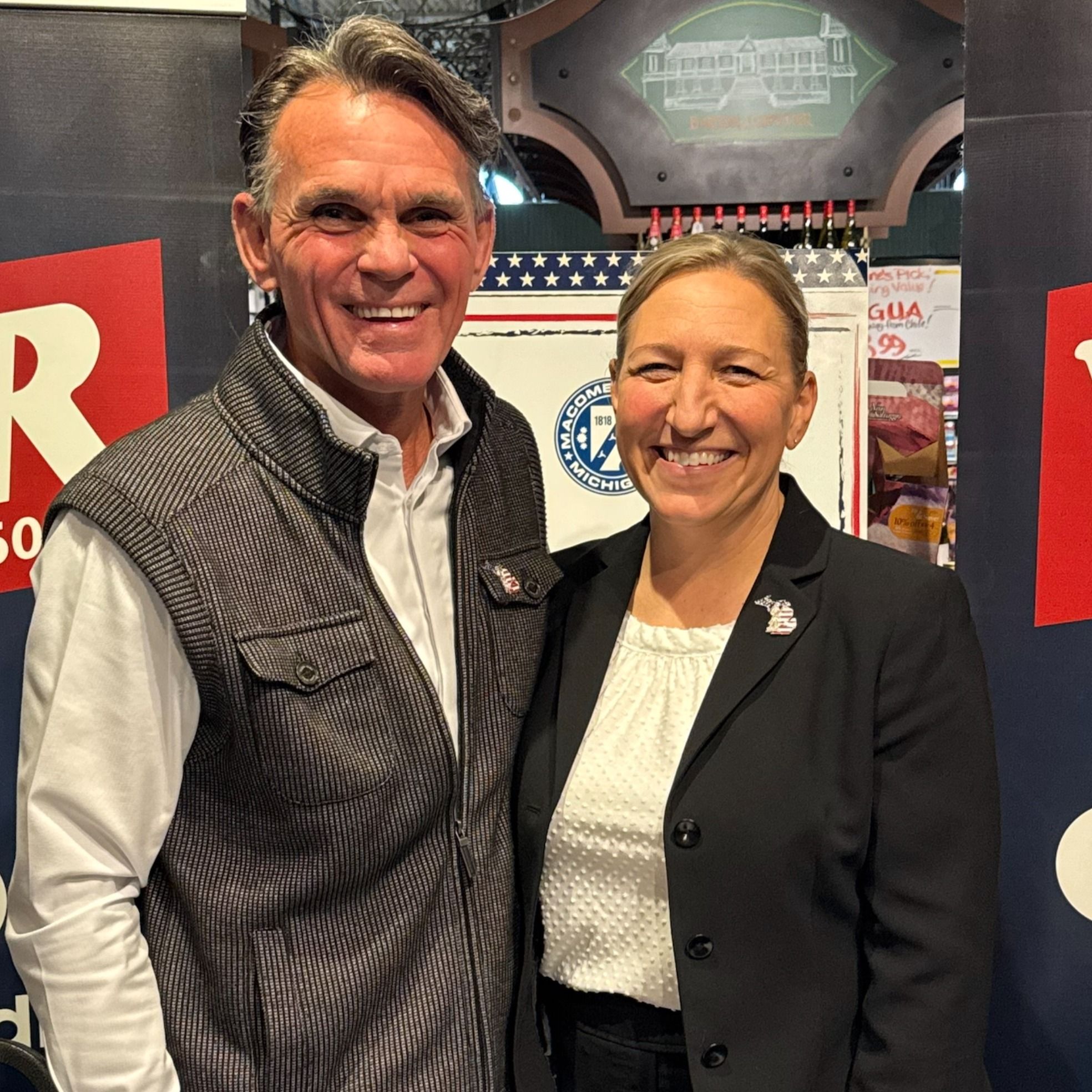 Adjutant General Paul Rogers and Brigadier General Leah Voelker