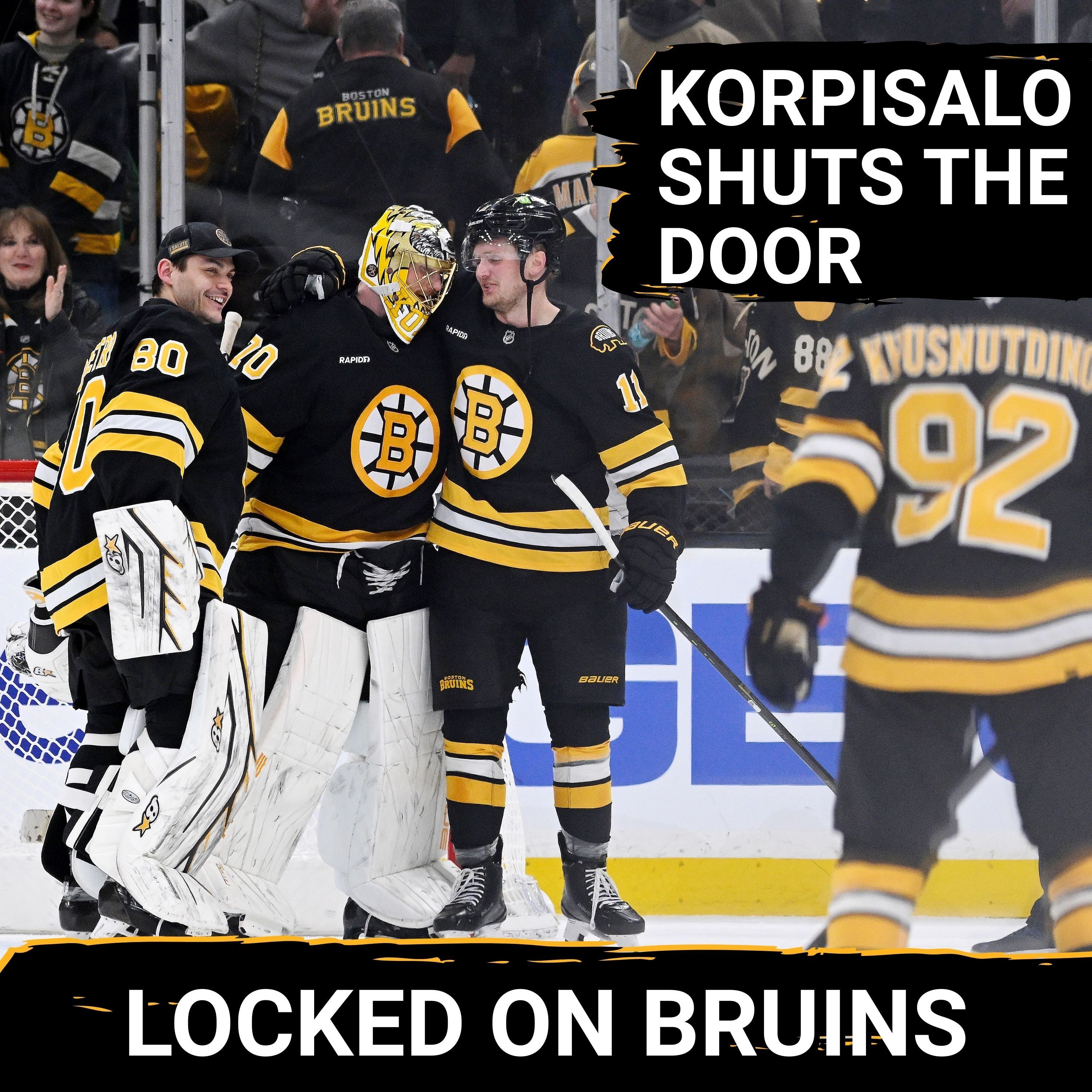 Korpisalo DOMINATES Old Team as Bruins Increase Playoff Chances