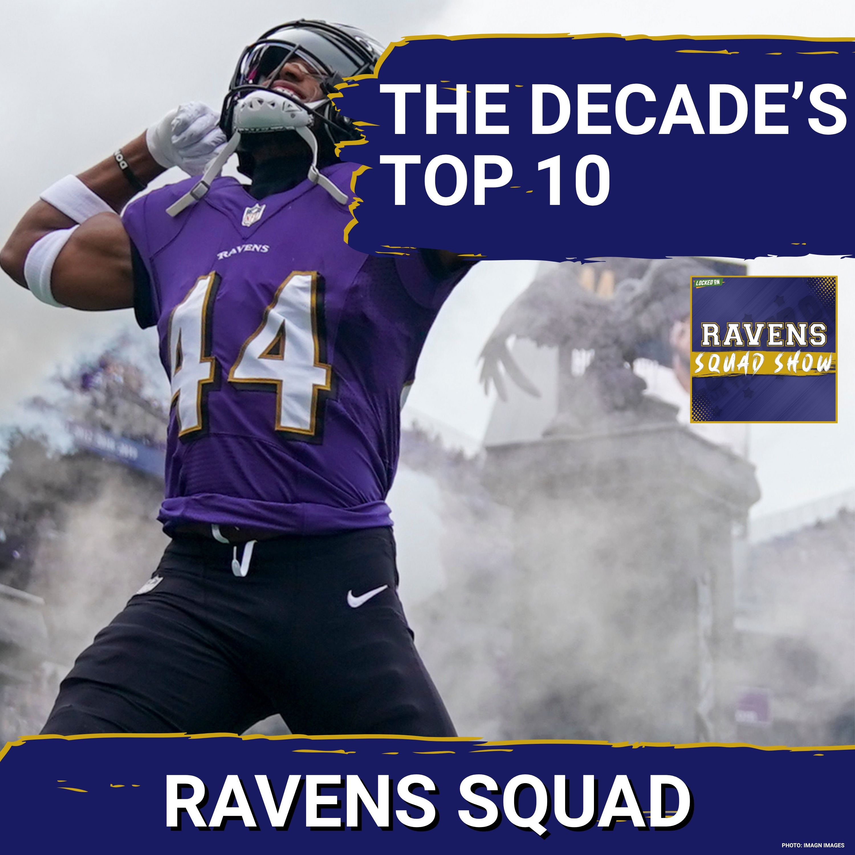 RAVENS SQUAD SHOW: Locked On Ravens 10-Year Anniversary SPECIAL | Top players, moments RANKED episode artwork