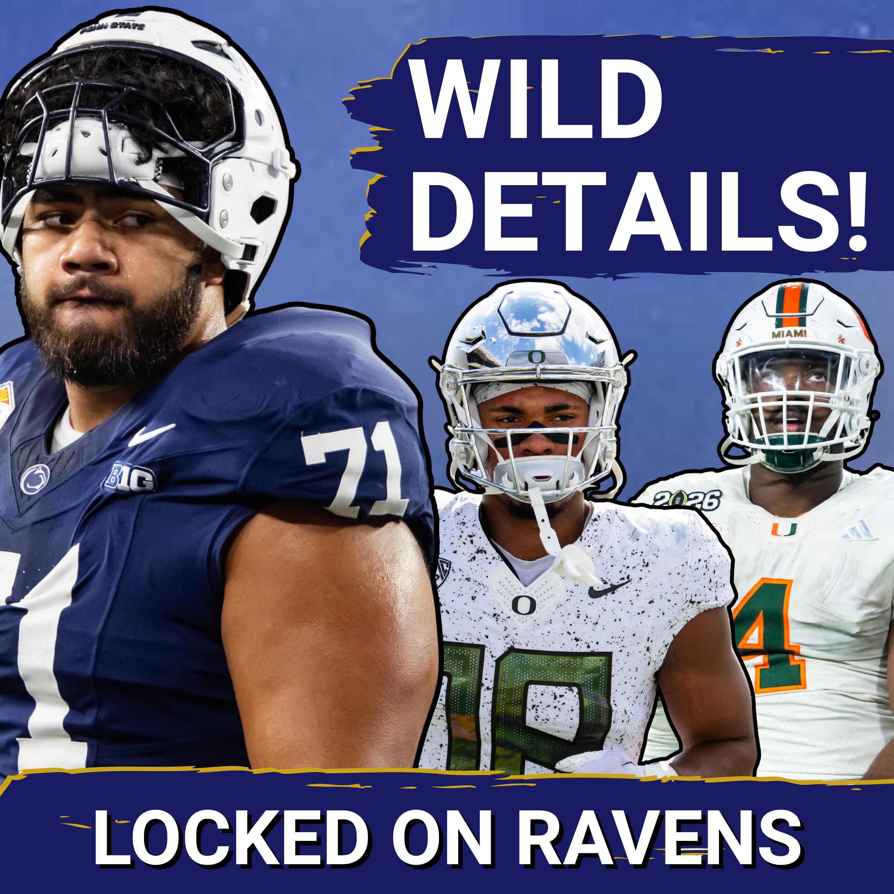 WILD Baltimore Ravens failed 1st round trade, draft details revealed, Eric DeCosta MIC DROPS haters episode artwork