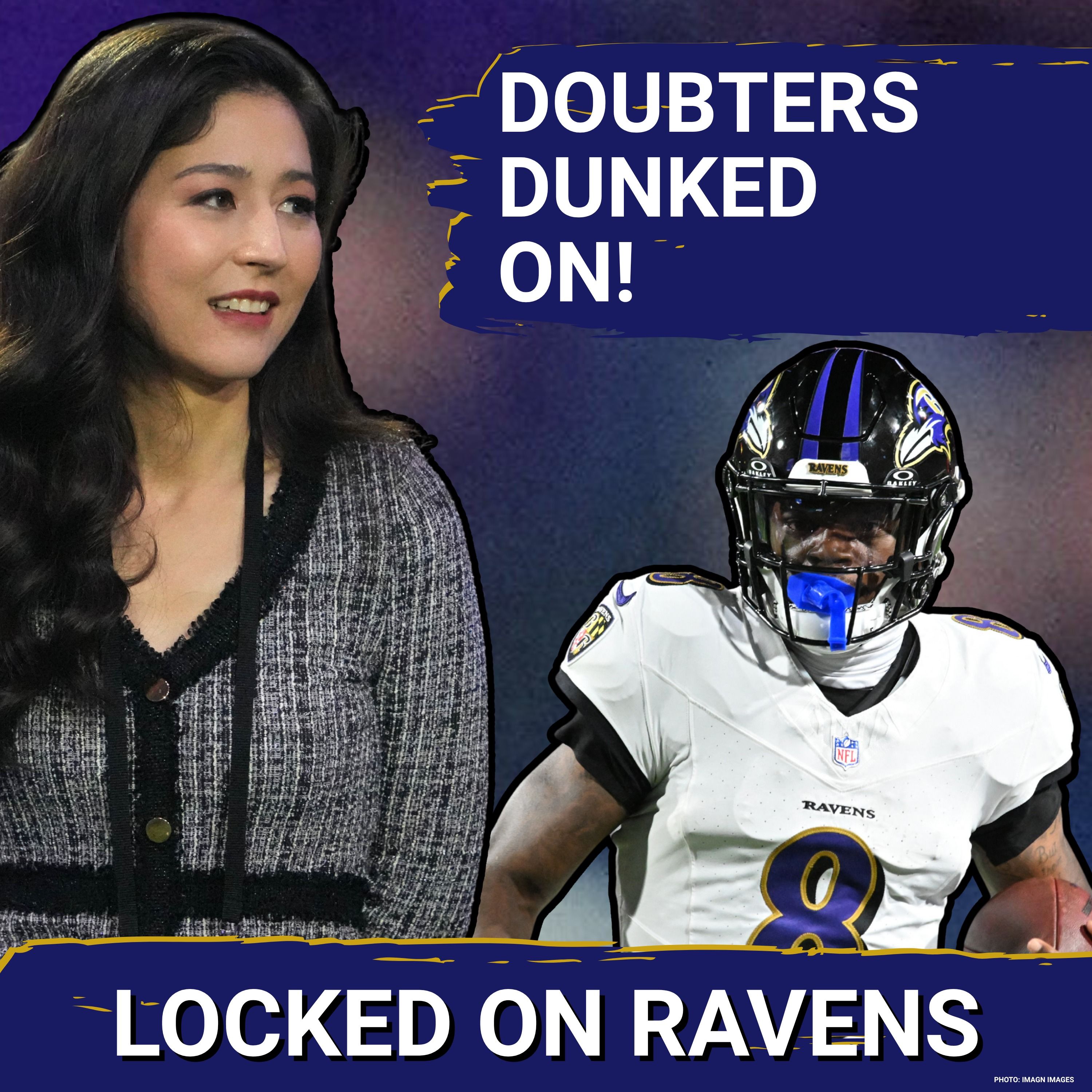 Mina Kimes DUNKS ON Lamar Jackson doubters, shares MAJOR CONFIDENCE in new Baltimore Ravens offense episode artwork