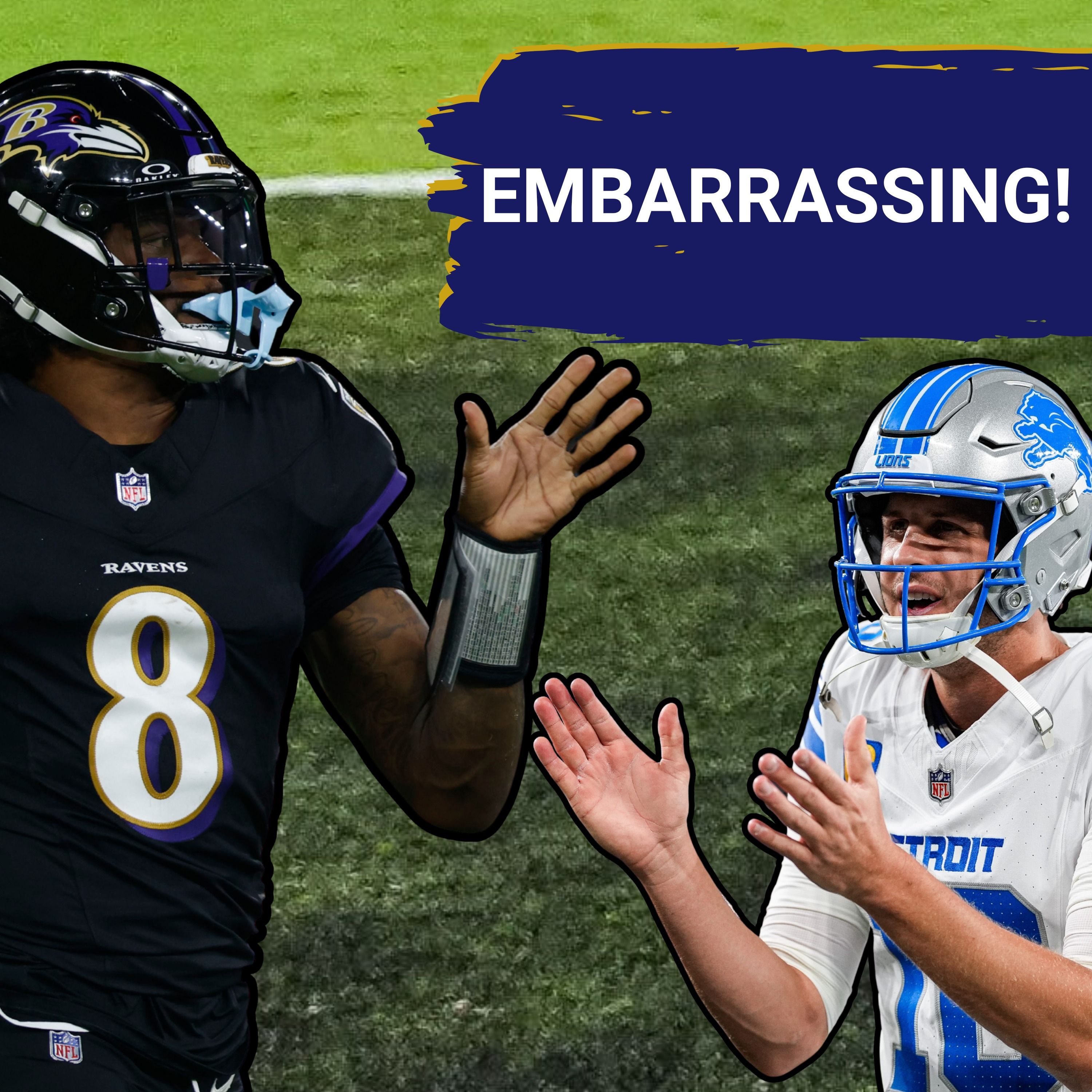 Baltimore Ravens GET EMBARRASSED in Week 3 loss to Lions, OL FAILS Lamar Jackson as defense falters