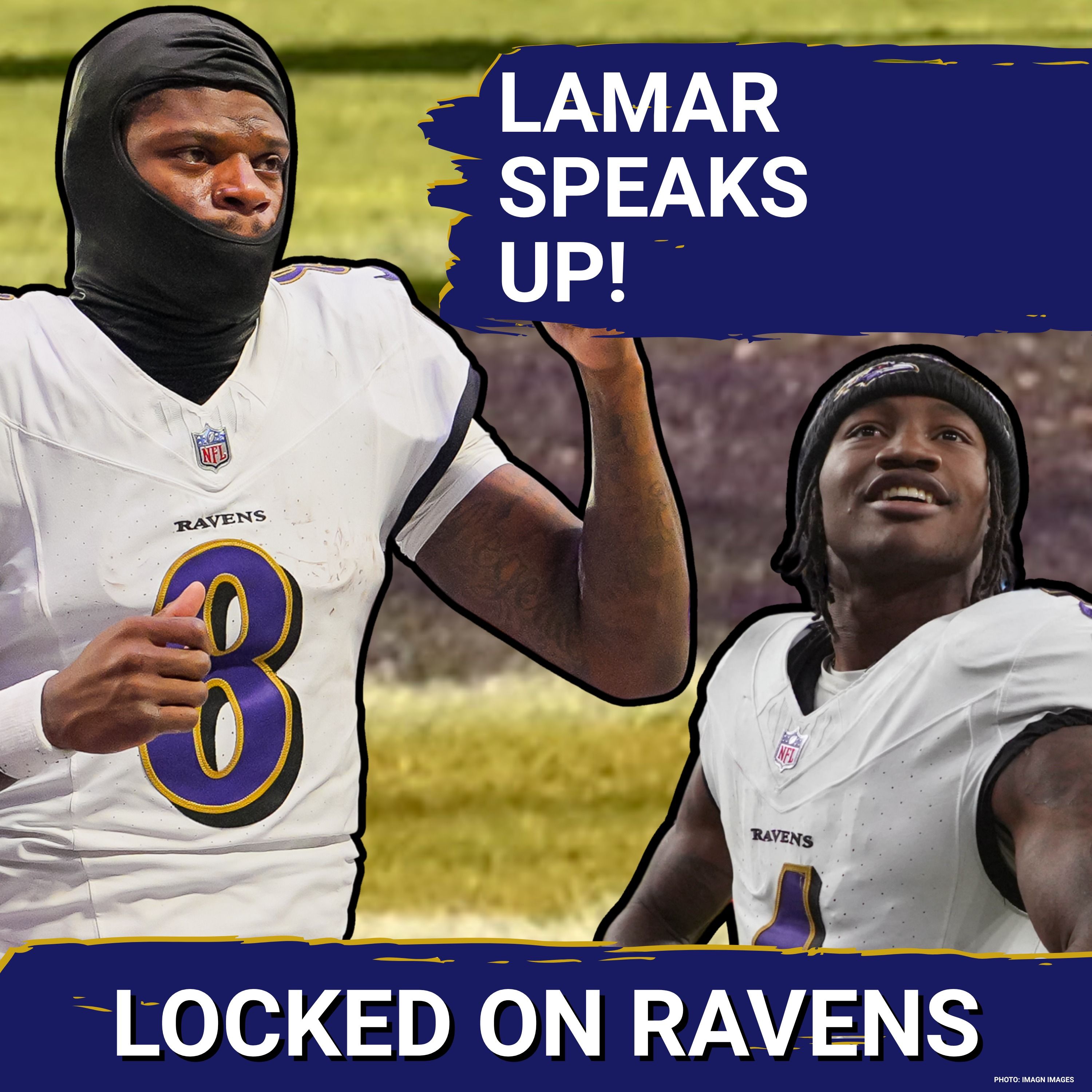 Lamar Jackson STICKS UP for Zay Flowers, Jesse Minter GIVES UPDATE on Baltimore Ravens center battle episode artwork