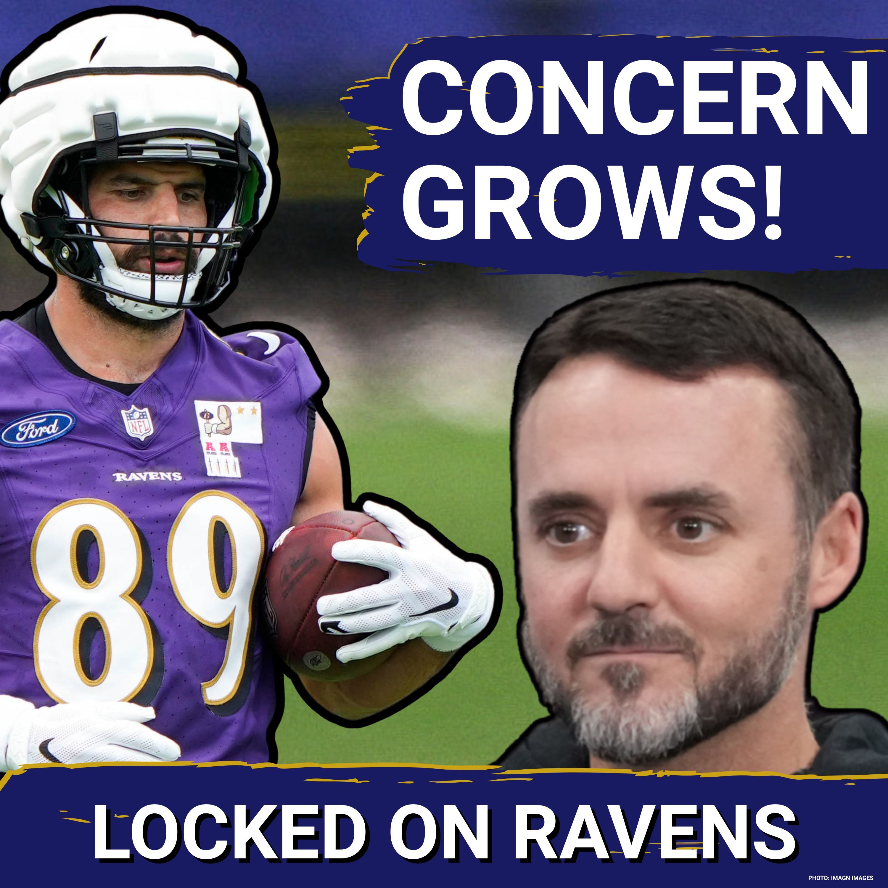 Mark Andrews concern MOUNTS as BAD training camp continues, Baltimore Ravens practice miscues LINGER episode artwork